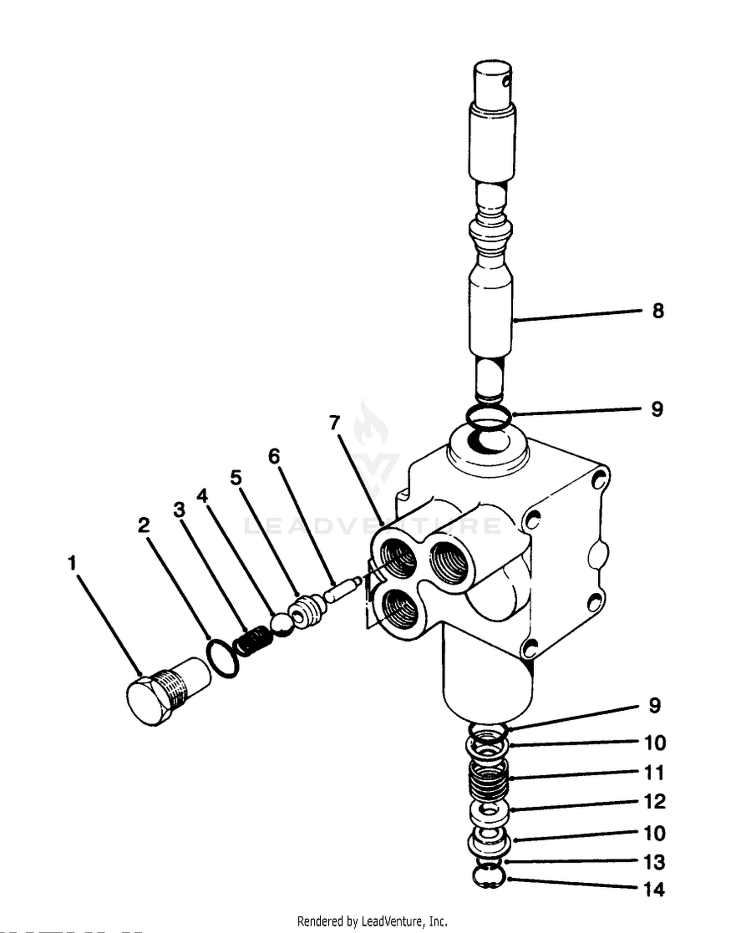 Hydraulic Valve Assembly No. 43-1950
