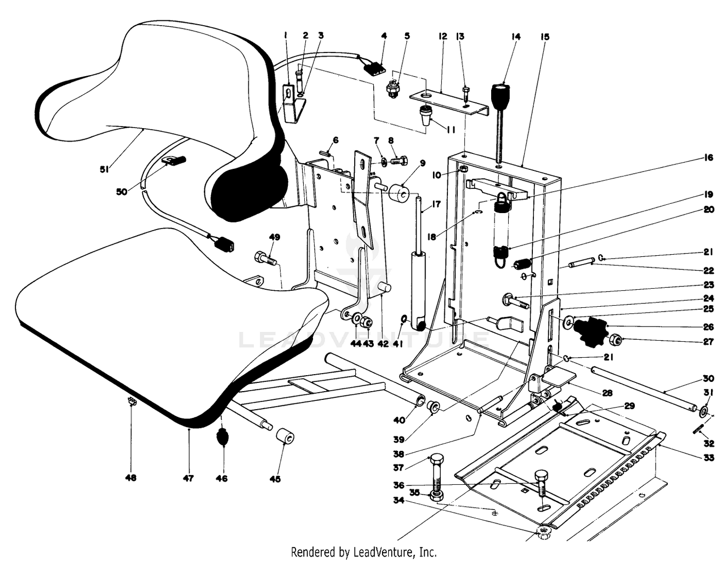 Suspension Seat Kit Model No. 03542 (optional)