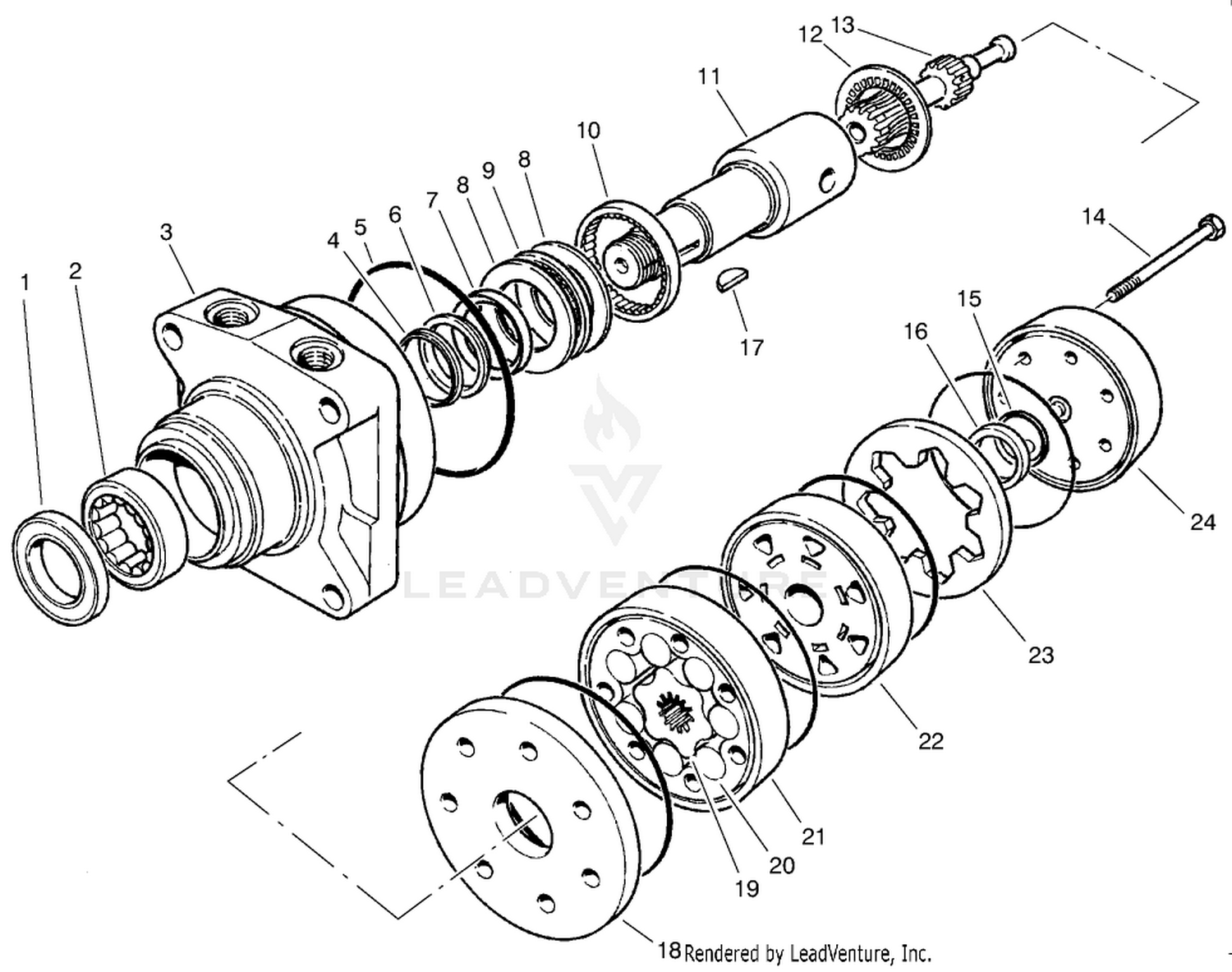 Front Hydrualic Drive Motor No. 75-9830