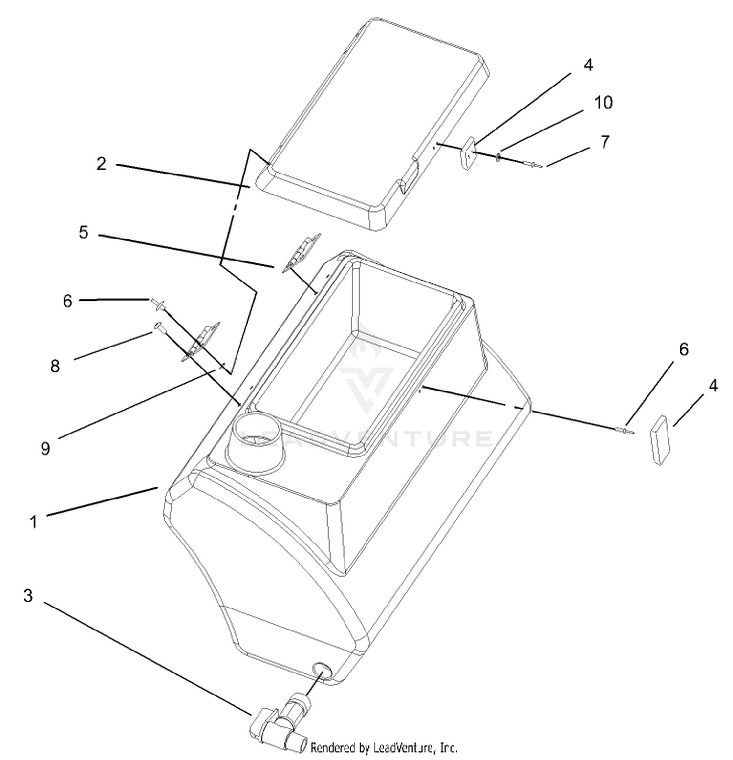 Fresh Water Tank Assembly No. 100-8438