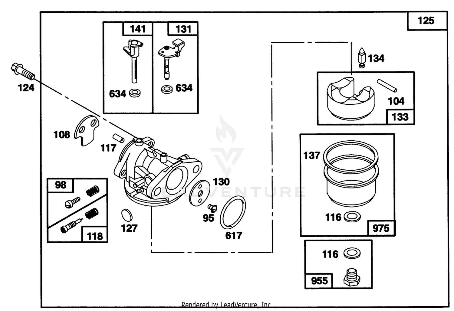 Engine Briggs  Stratton Model 122702-0182-01 4