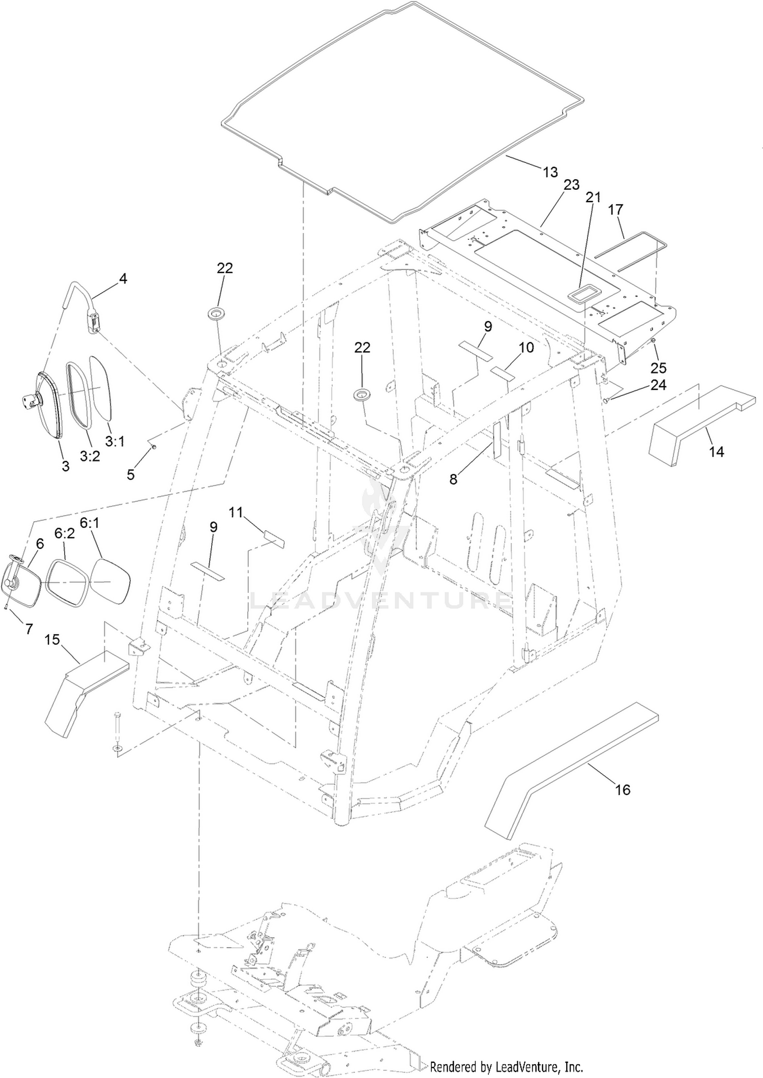 Frame, Mount and Seal Assembly