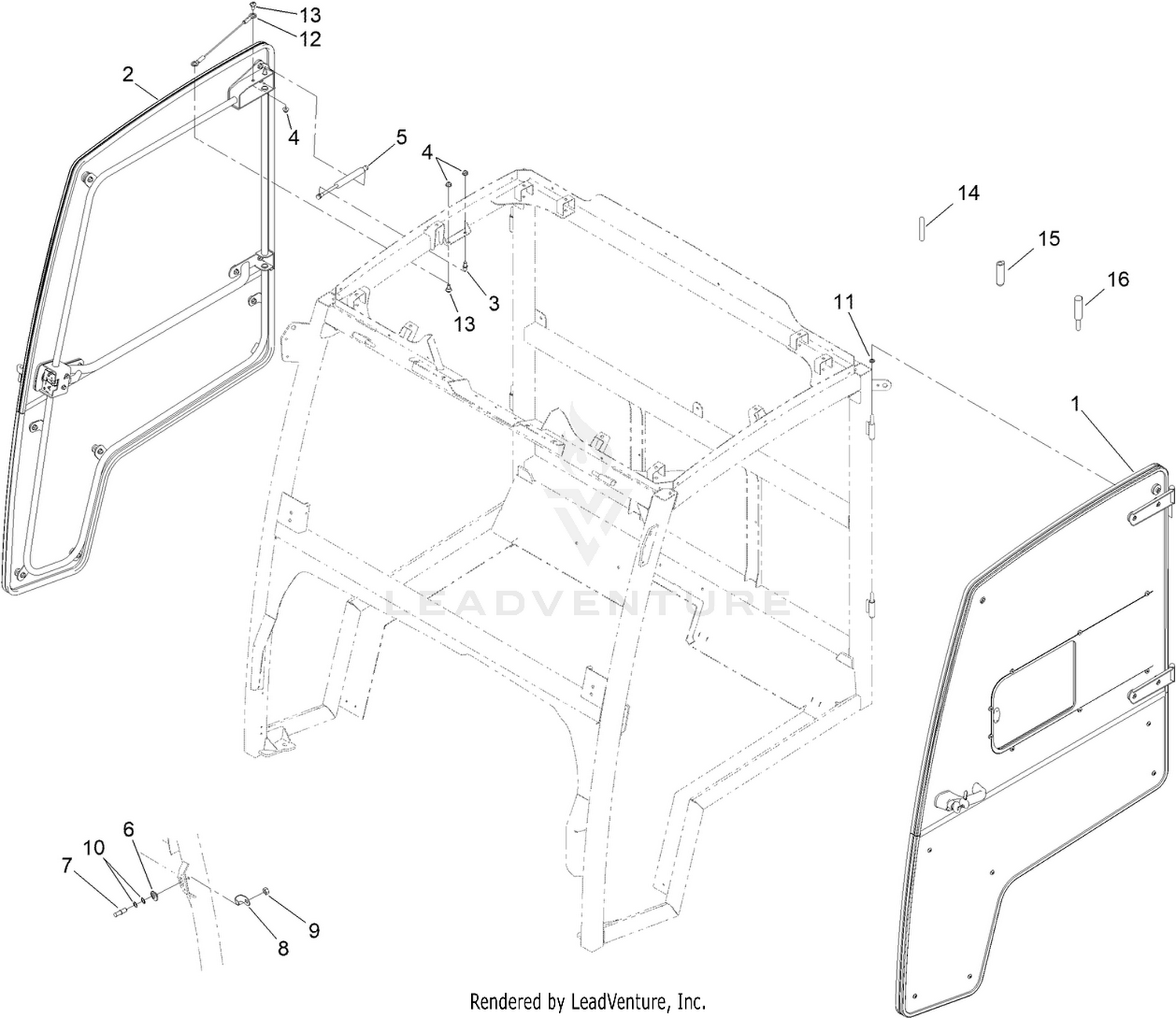 Door and Striker Assembly