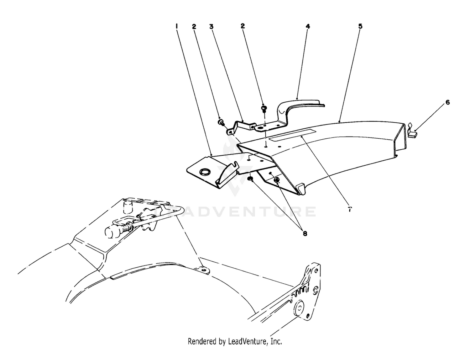 Side Discharge Chute Model No. 59108 (optional)