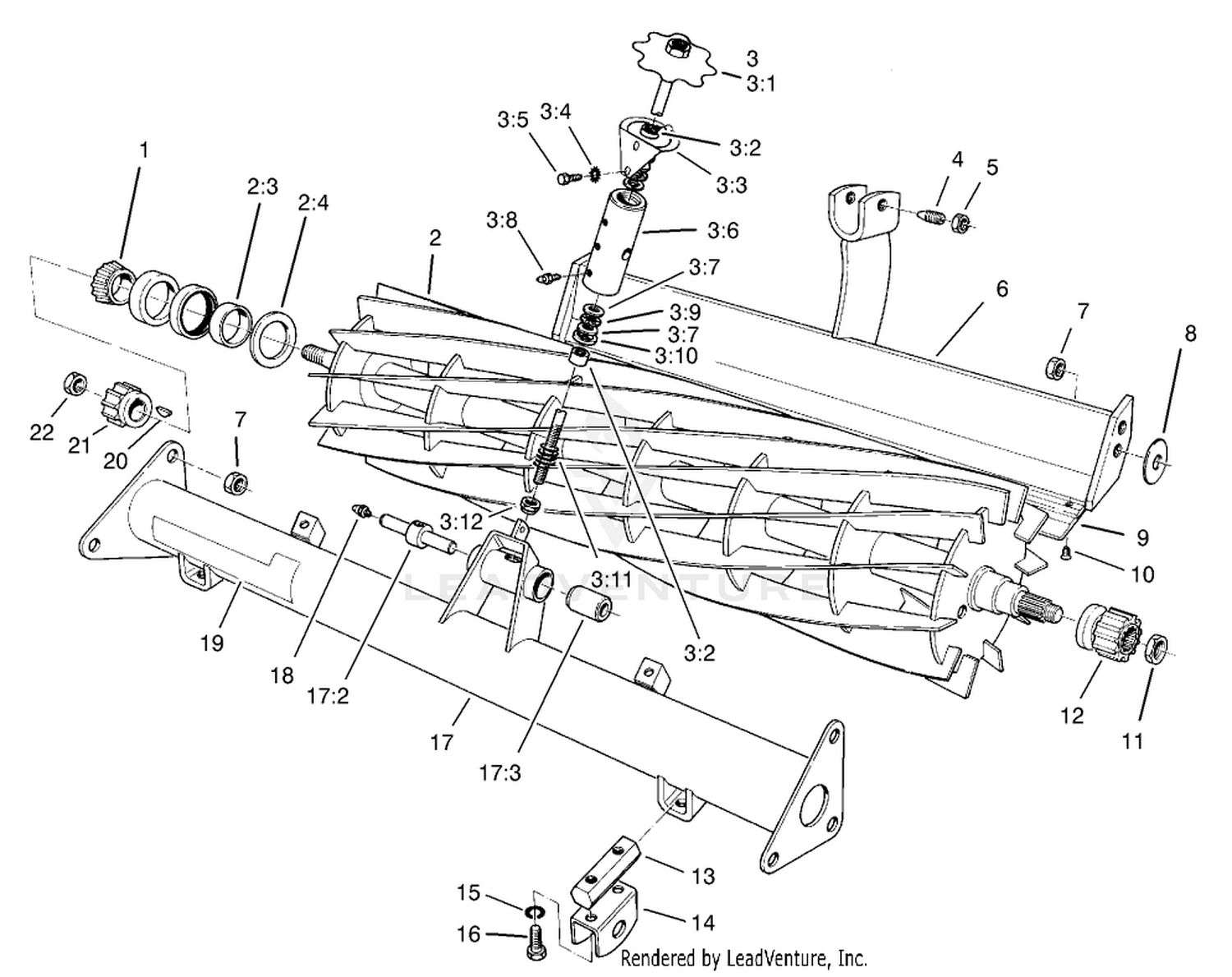 Reel and Bedbar Assembly