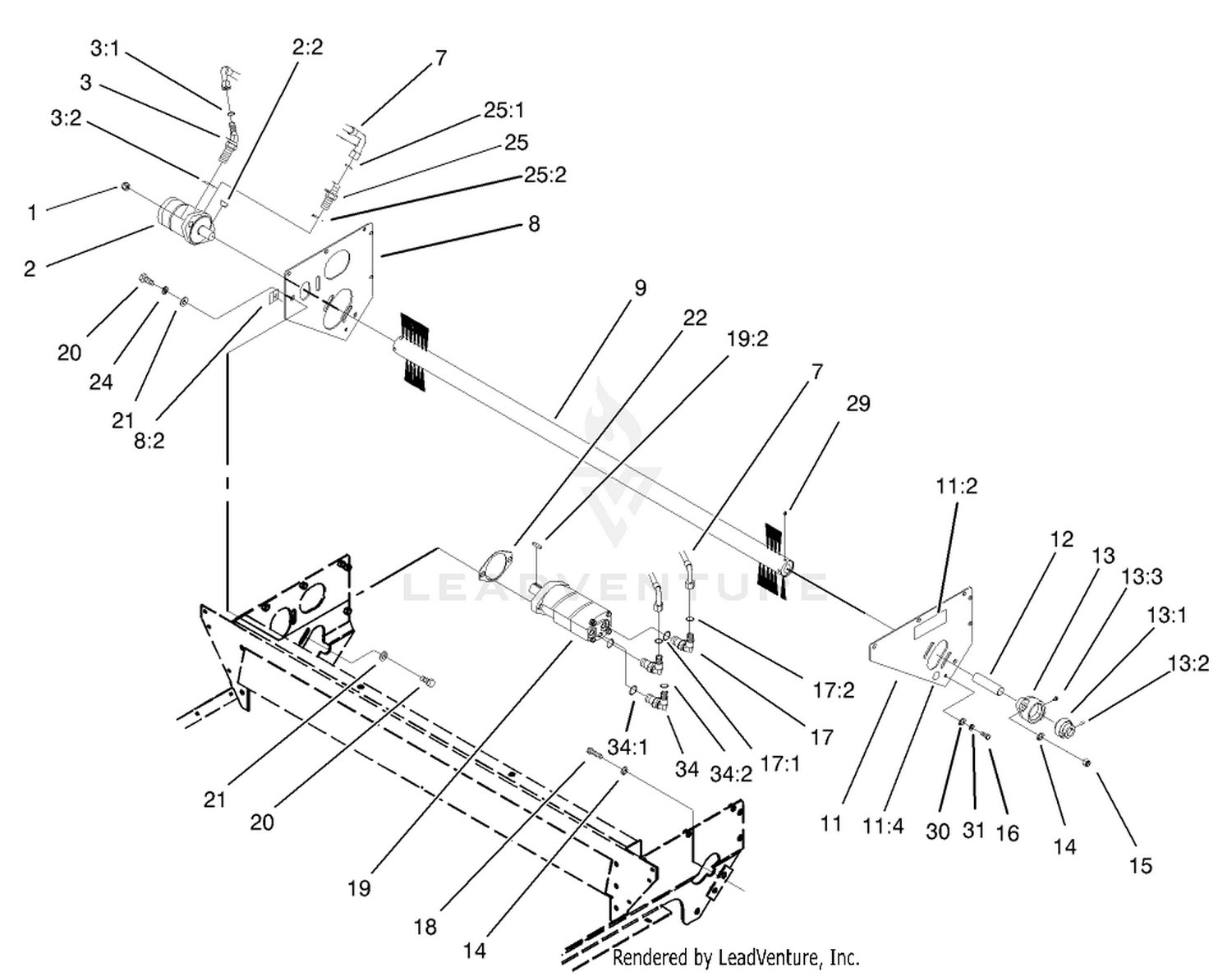 Brush and Motors Assembly