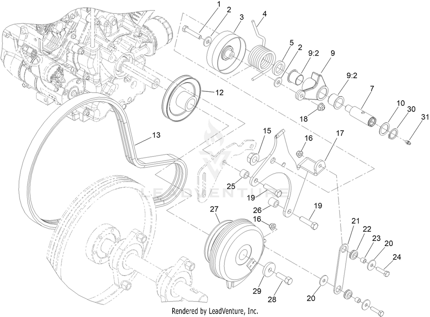 Primary Belt Drive Assembly