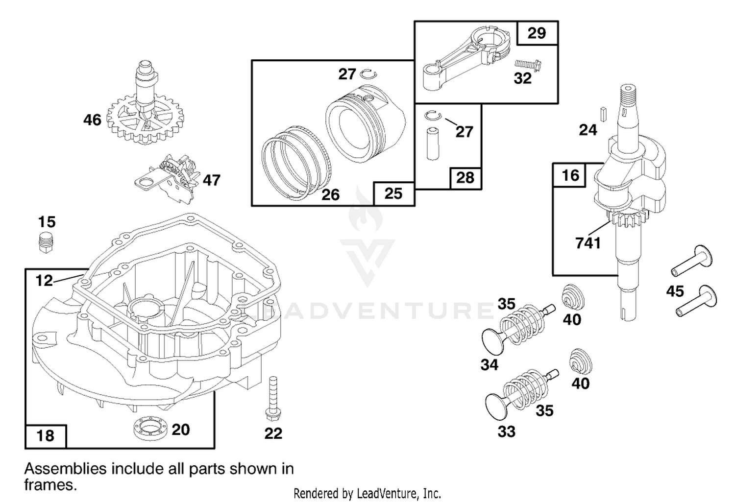 Engine Briggs  Stratton Model 127702-0645-01 (serial No. 8900001-8901373) 2