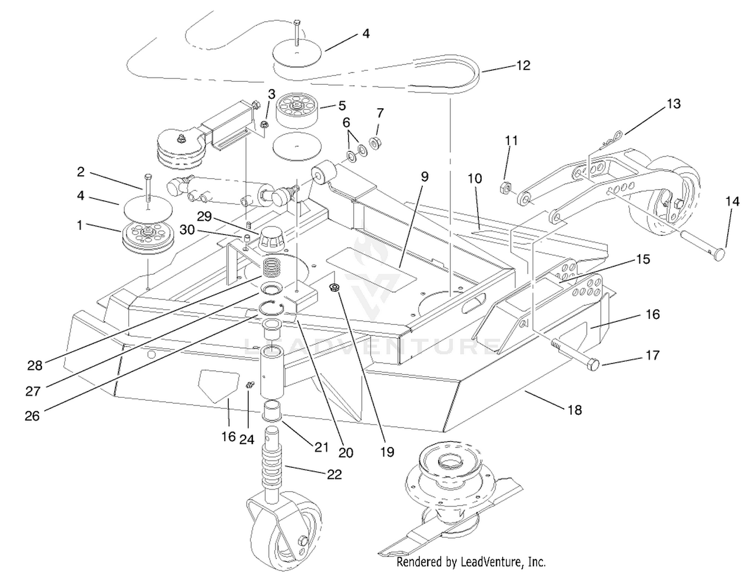 Wing Deck Assembly-L.h.