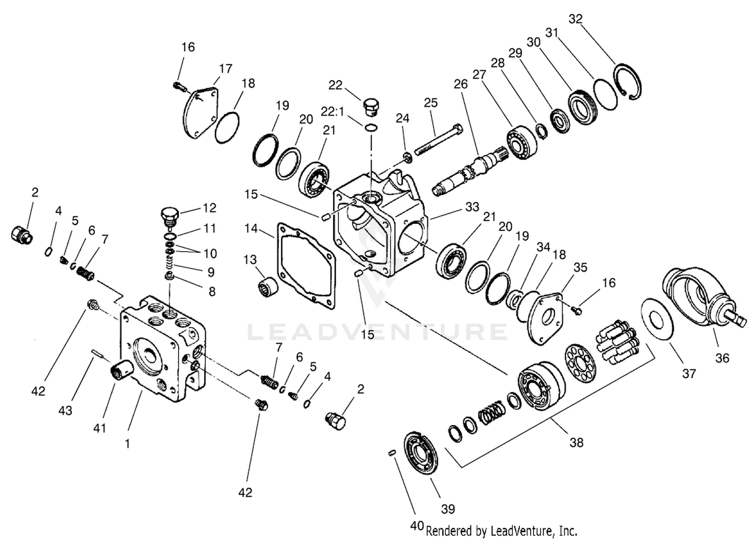 Traction Pump Assembly No. 86-5590