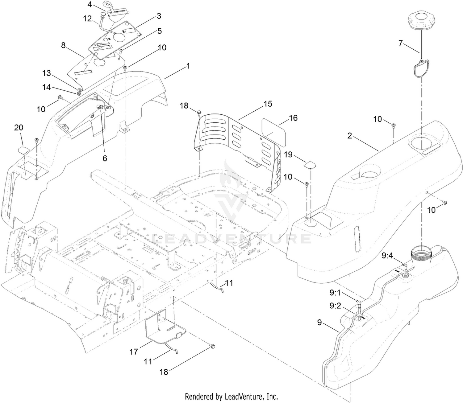 Body Styling and Fuel Pod Assembly