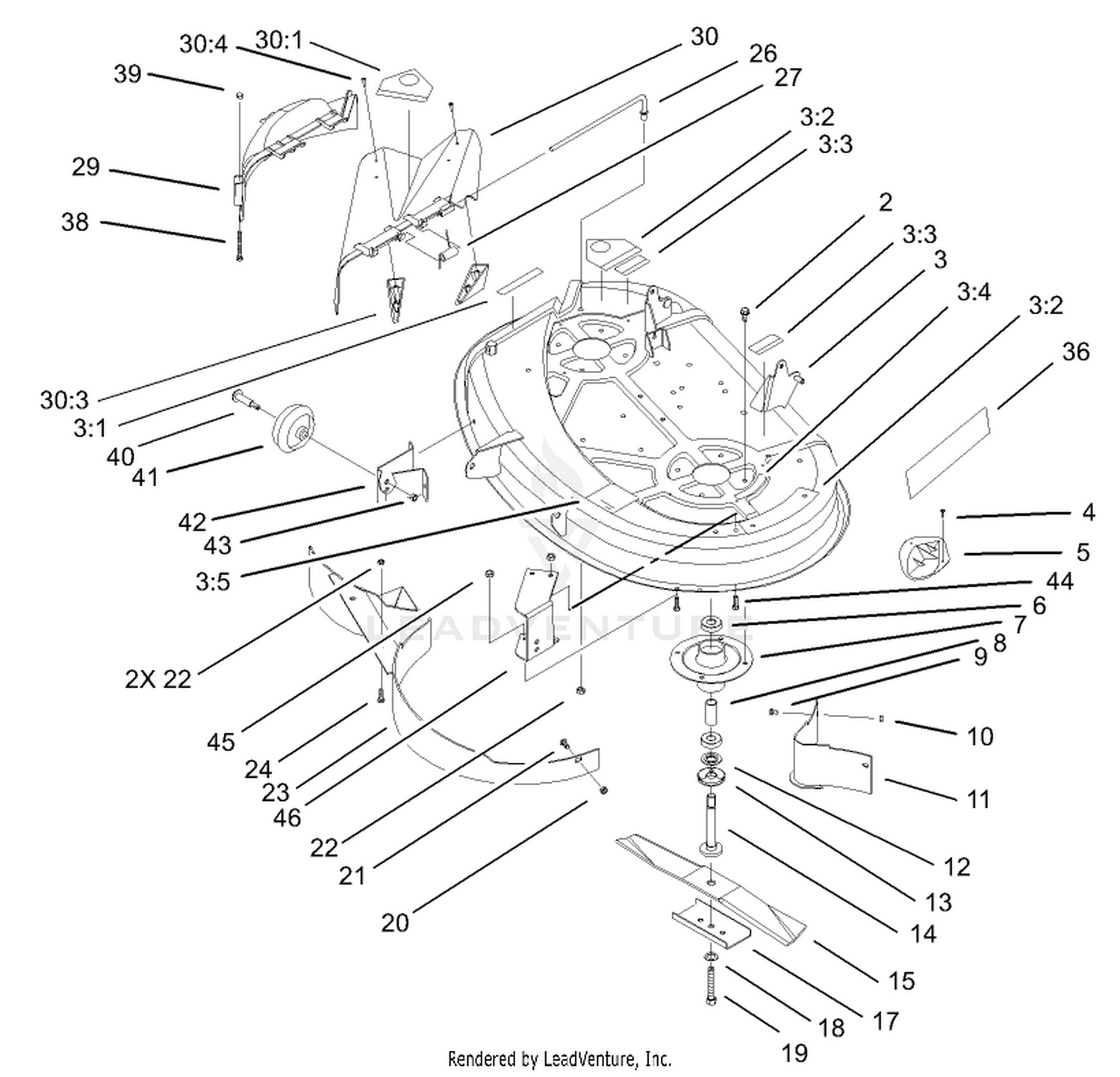 38in Deck Assembly