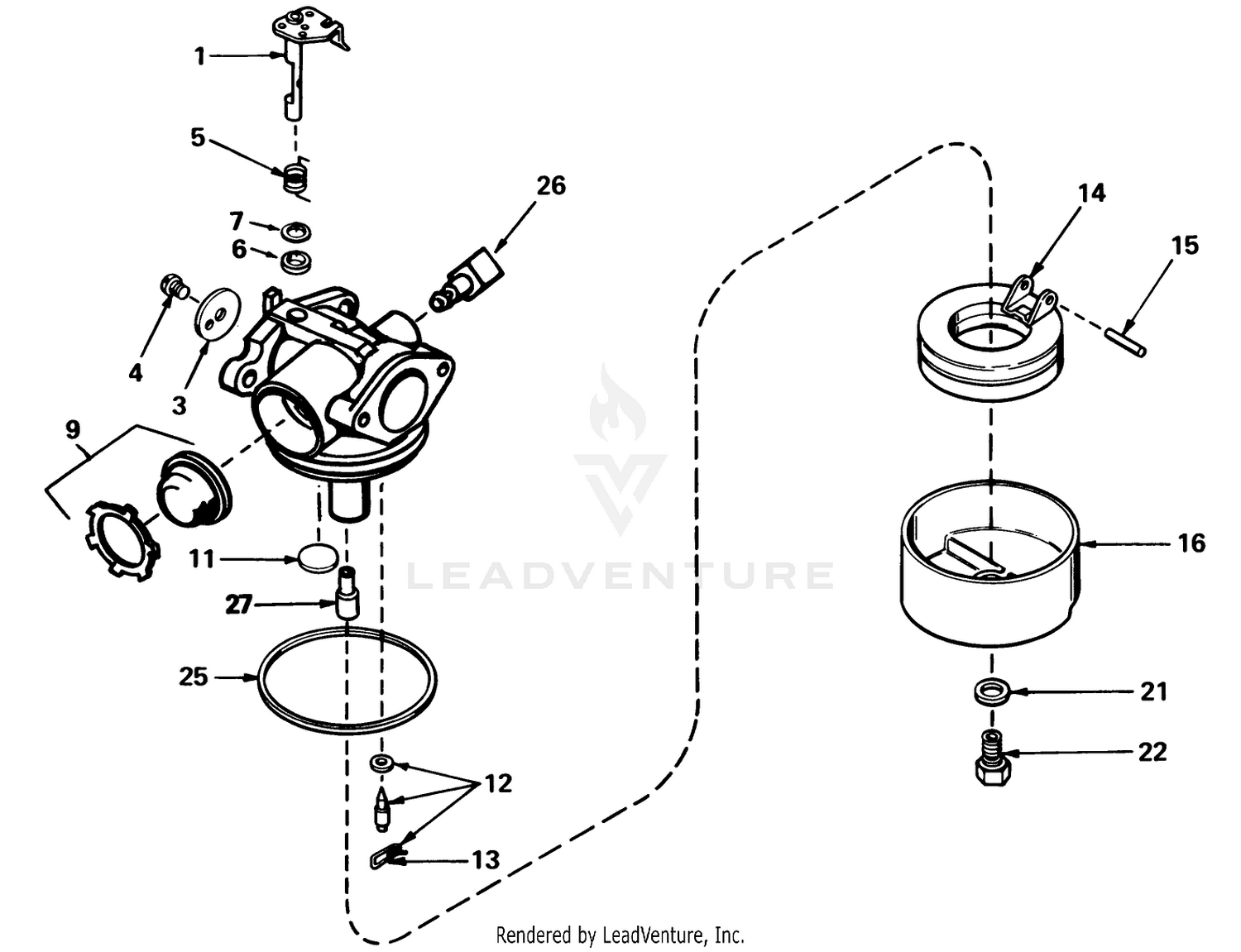 Carburetor Assembly No. 632050a