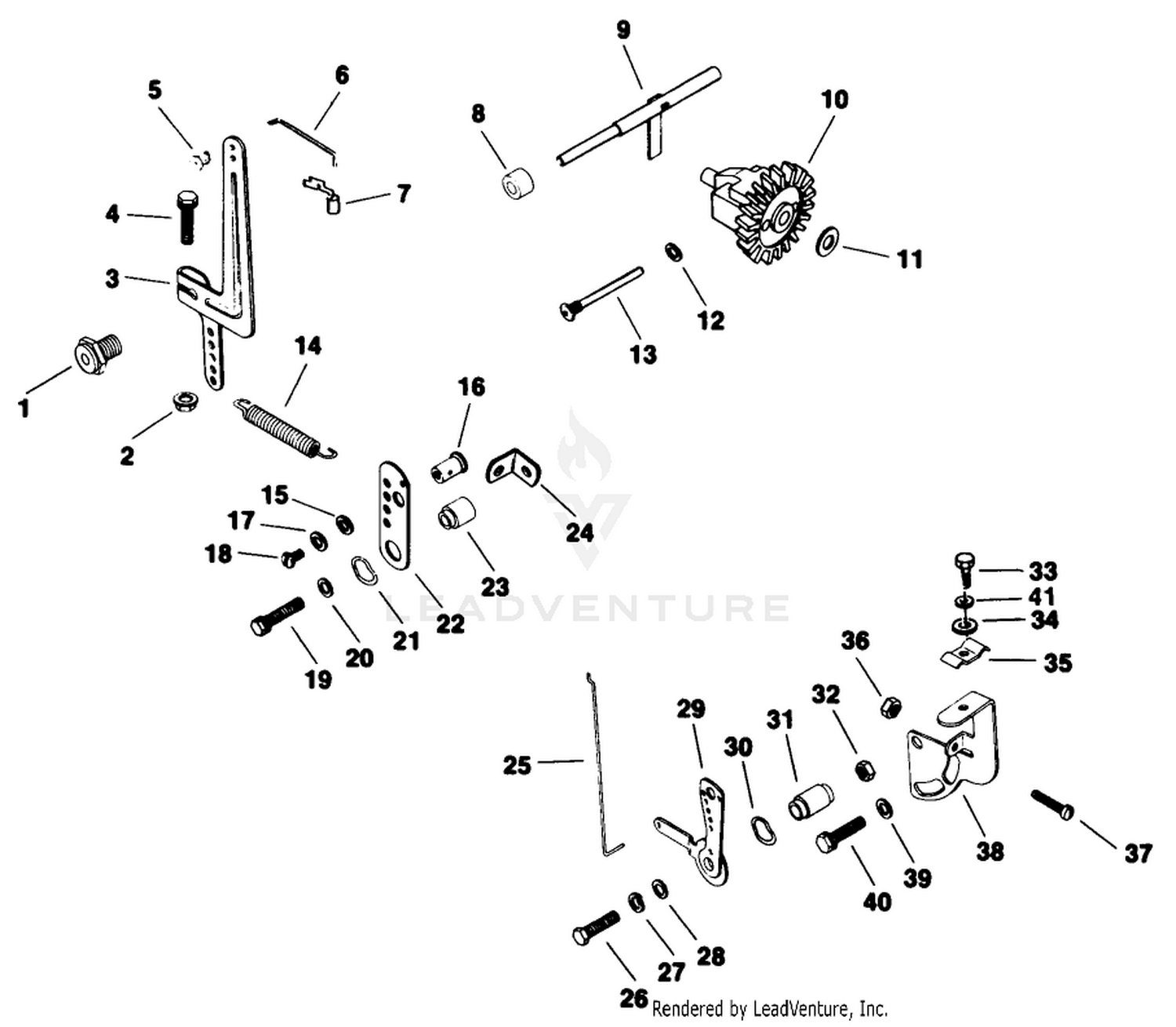 Governor-Engine Assembly-Kohler Model No. M16s-711533