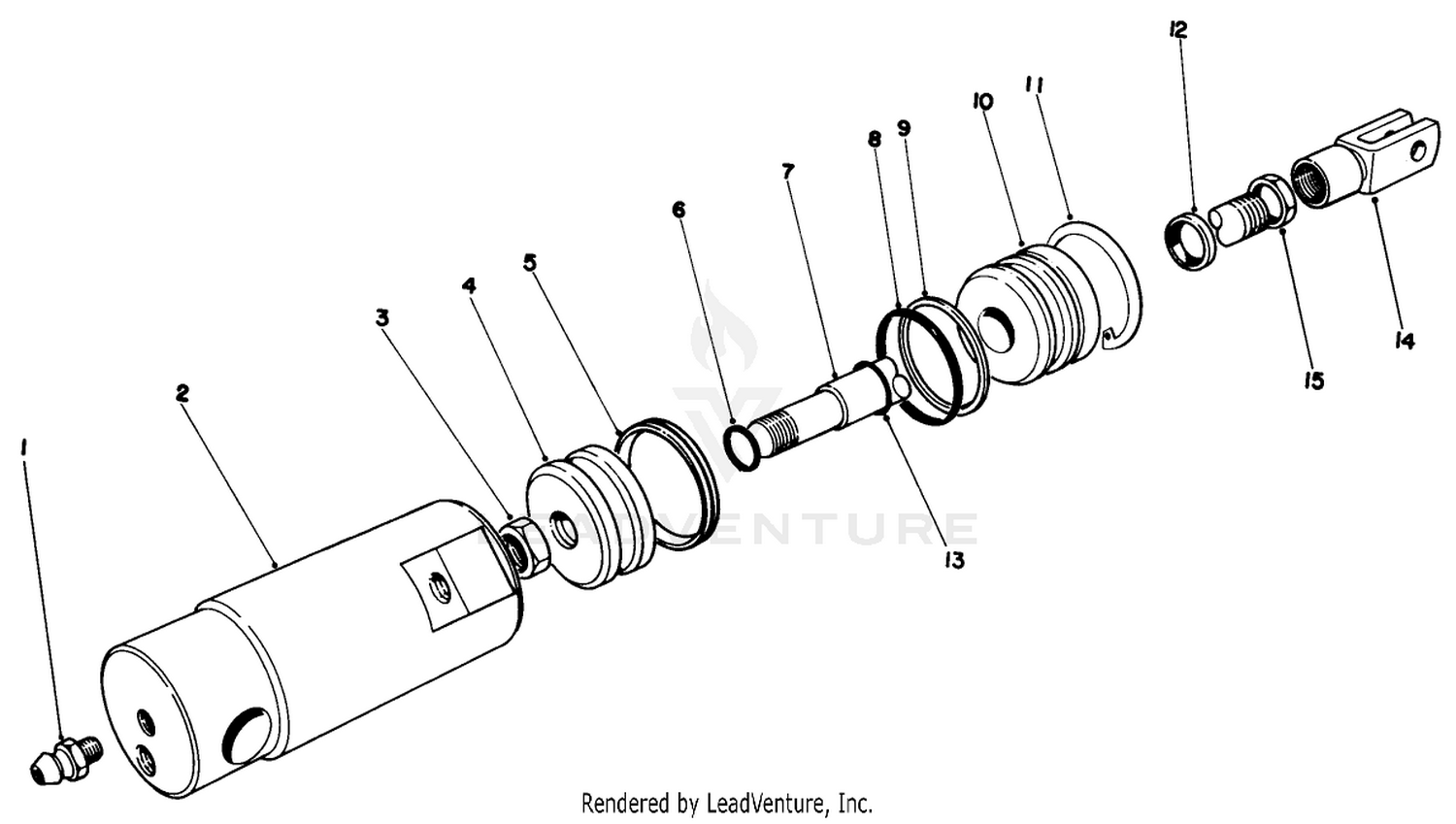 Front Hydraulic Cylinder No. 84-8290