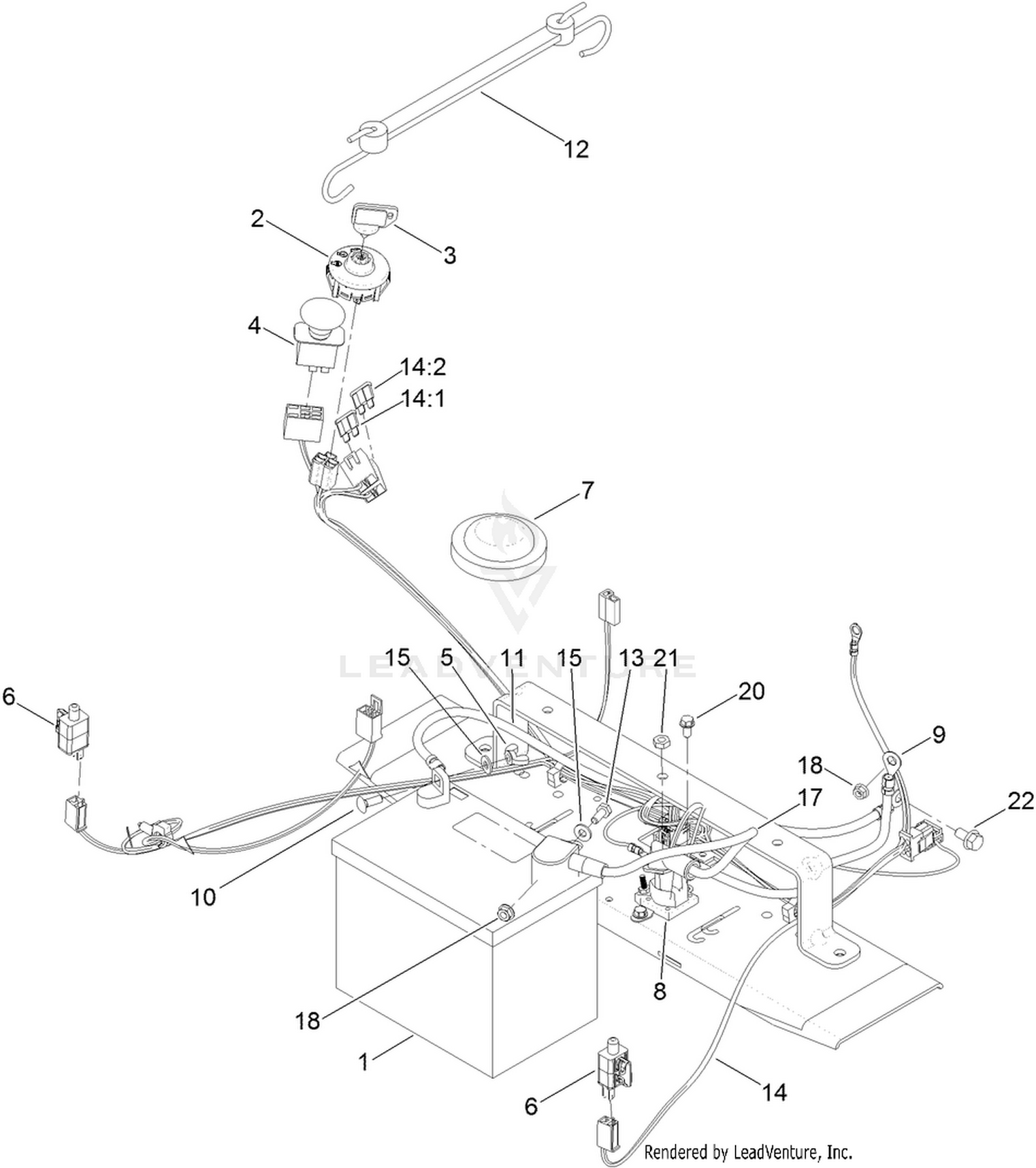 Battery and Electrical Assembly