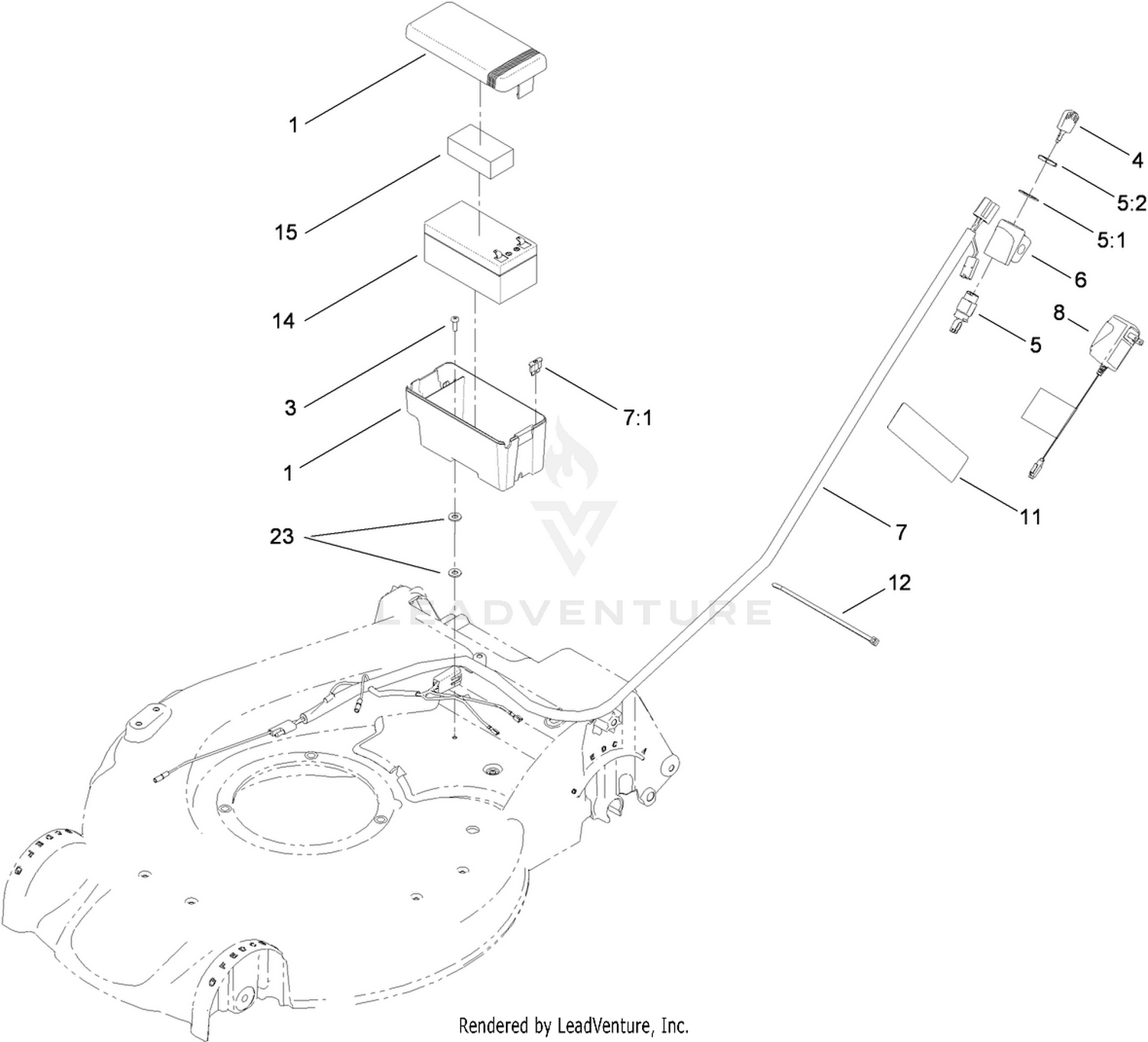 Battery and Harness Assembly