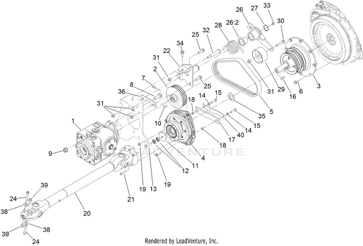 Hydraulic PTO Assembly