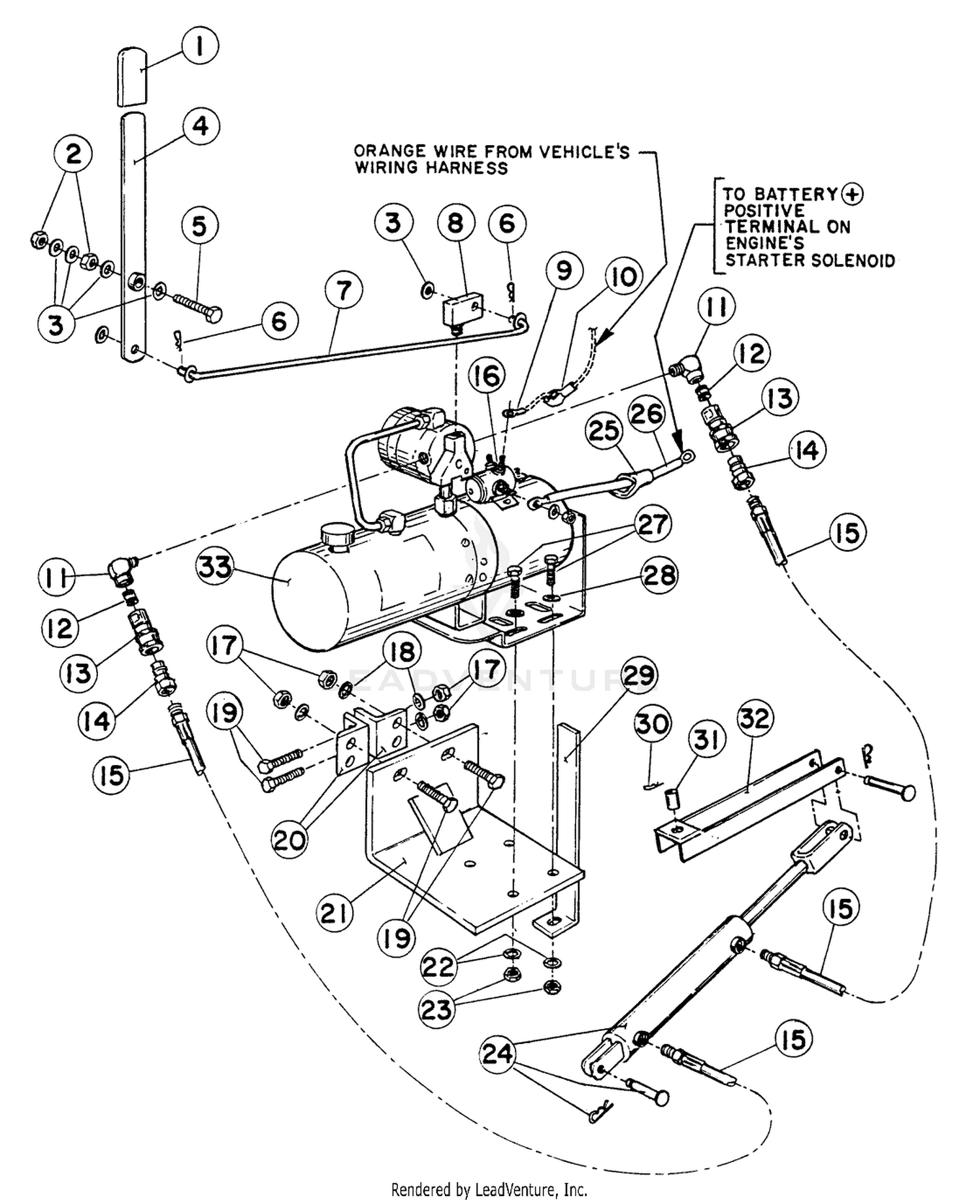 CARGO BED HYDRAULICS KIT
