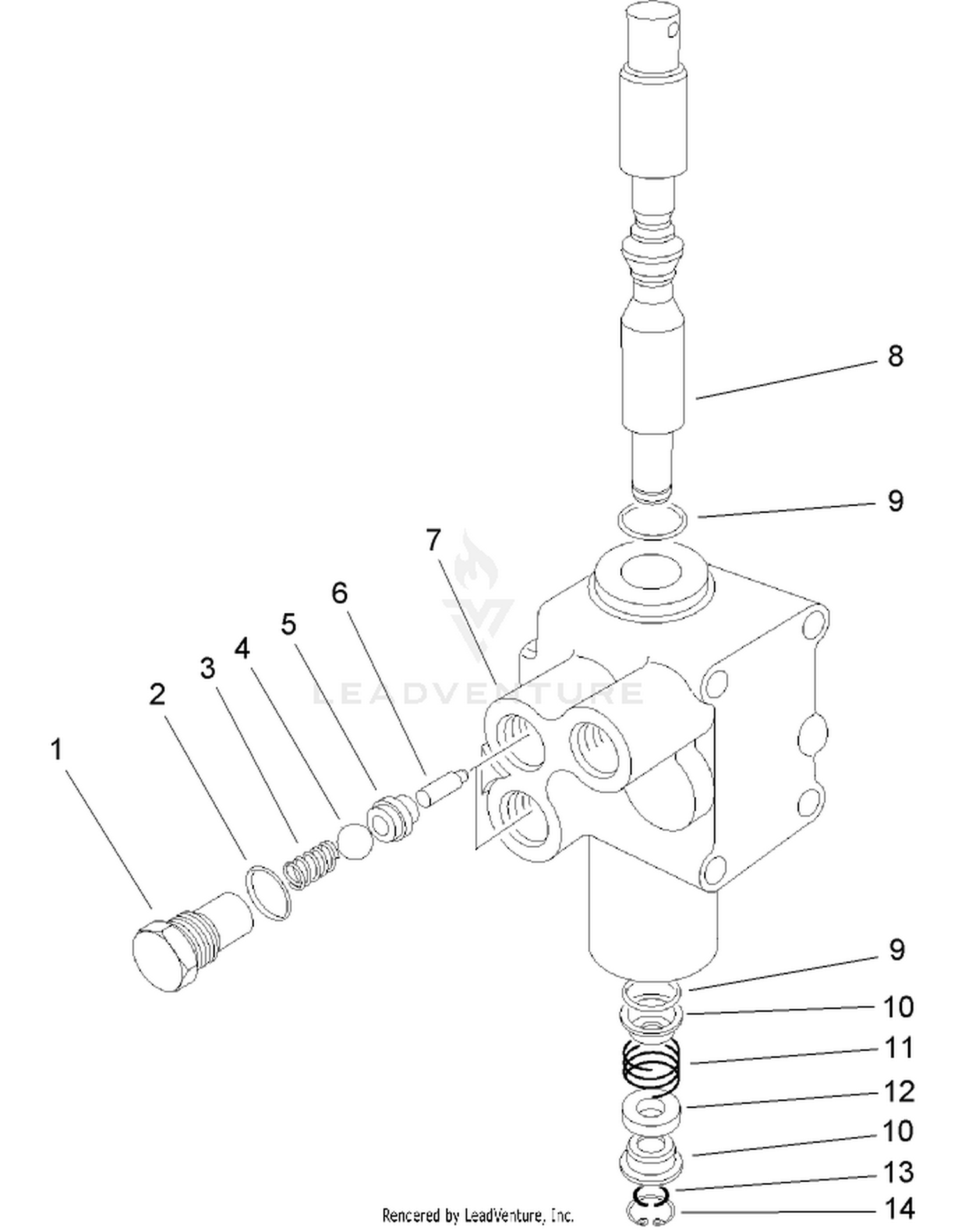 Hydraulic Valve Assembly No. 43-1950-03
