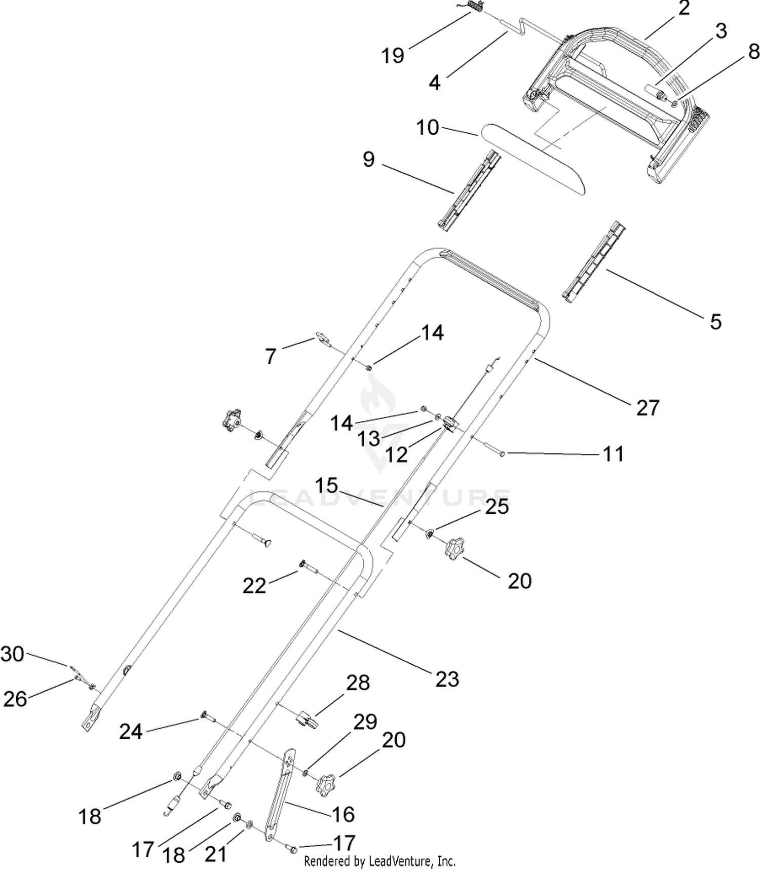 Handle and Speed Control Assembly