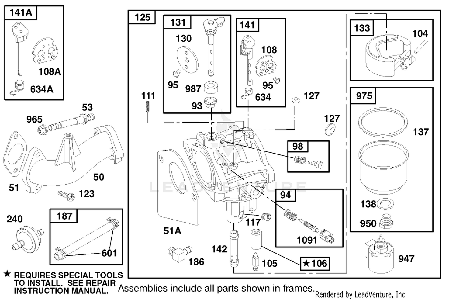 Engine Briggs  Stratton Model 28n707-1131-E1 4