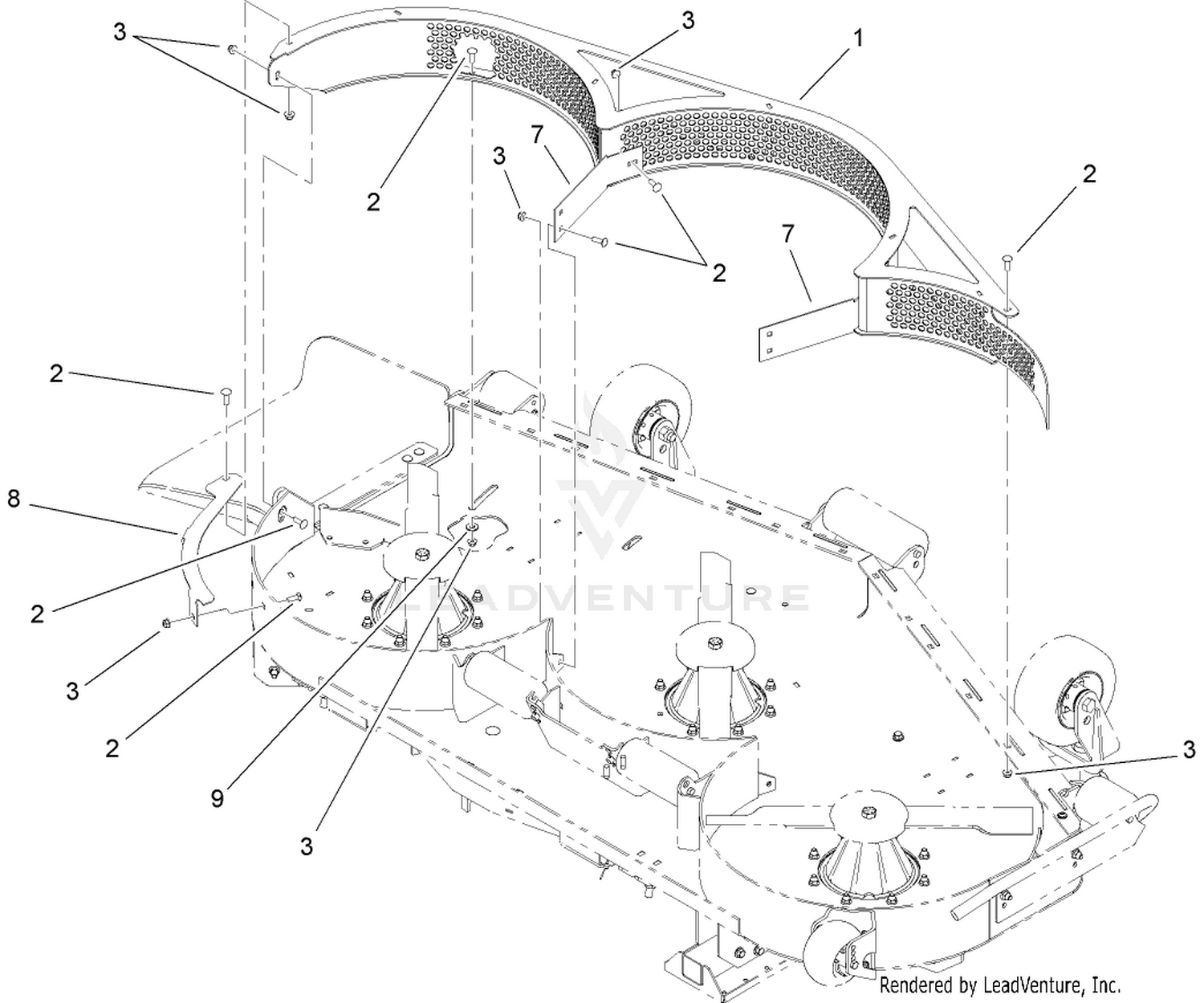 72 Inch Mulcher Kit Assembly