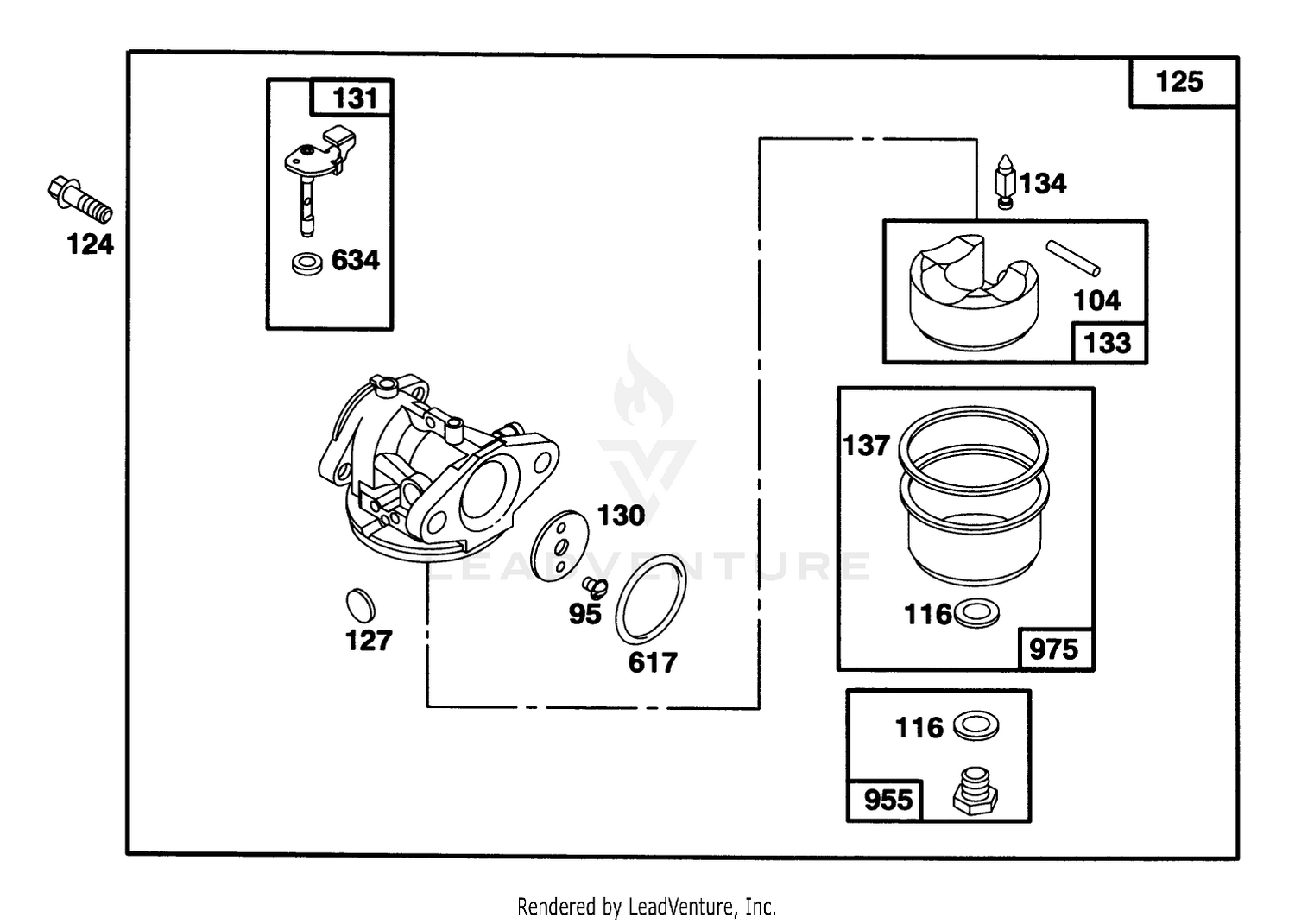 Engine Briggs  Stratton Model 127802-0640-01 3