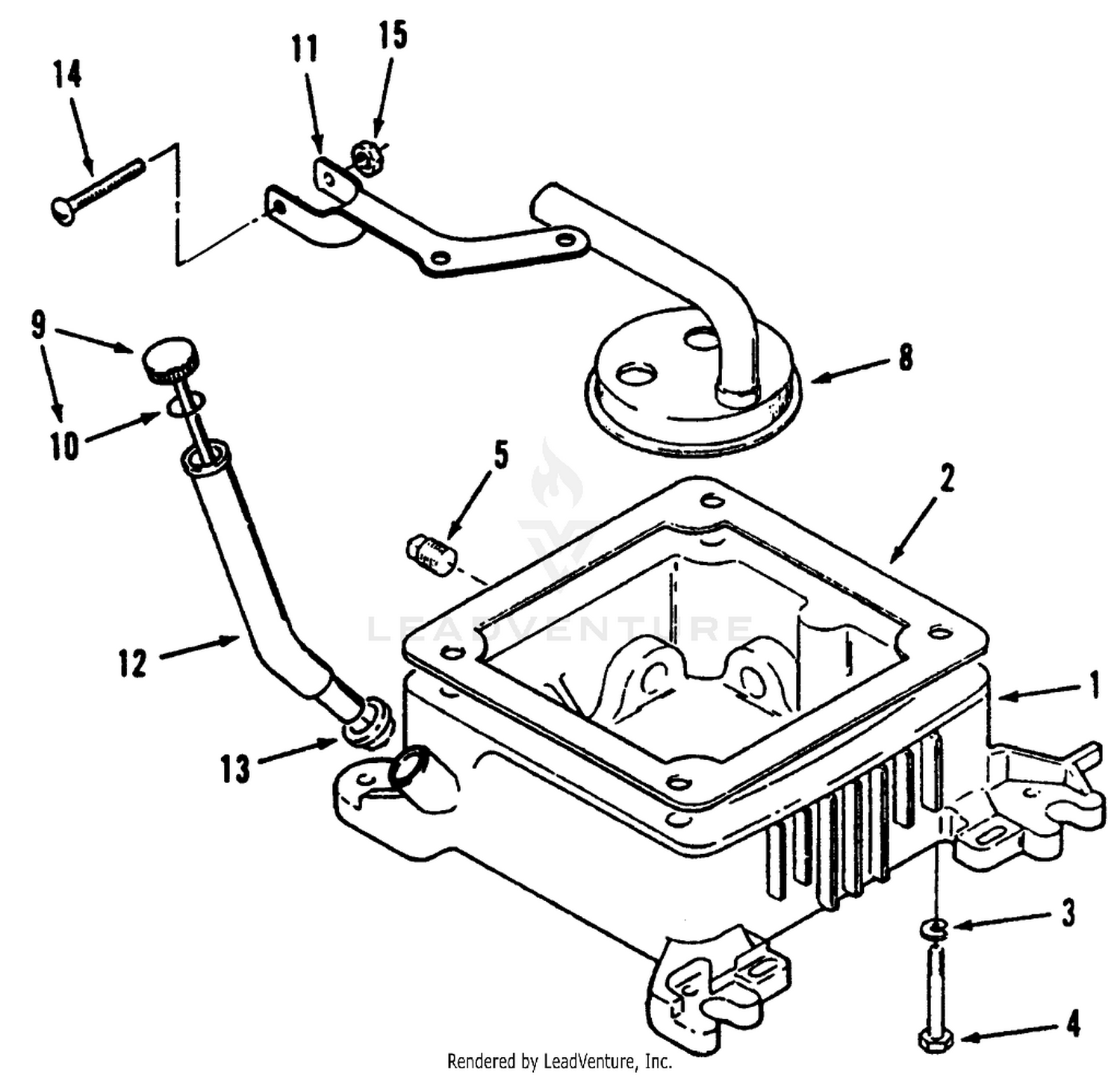 Oil Base And Fill Tube And Bracket