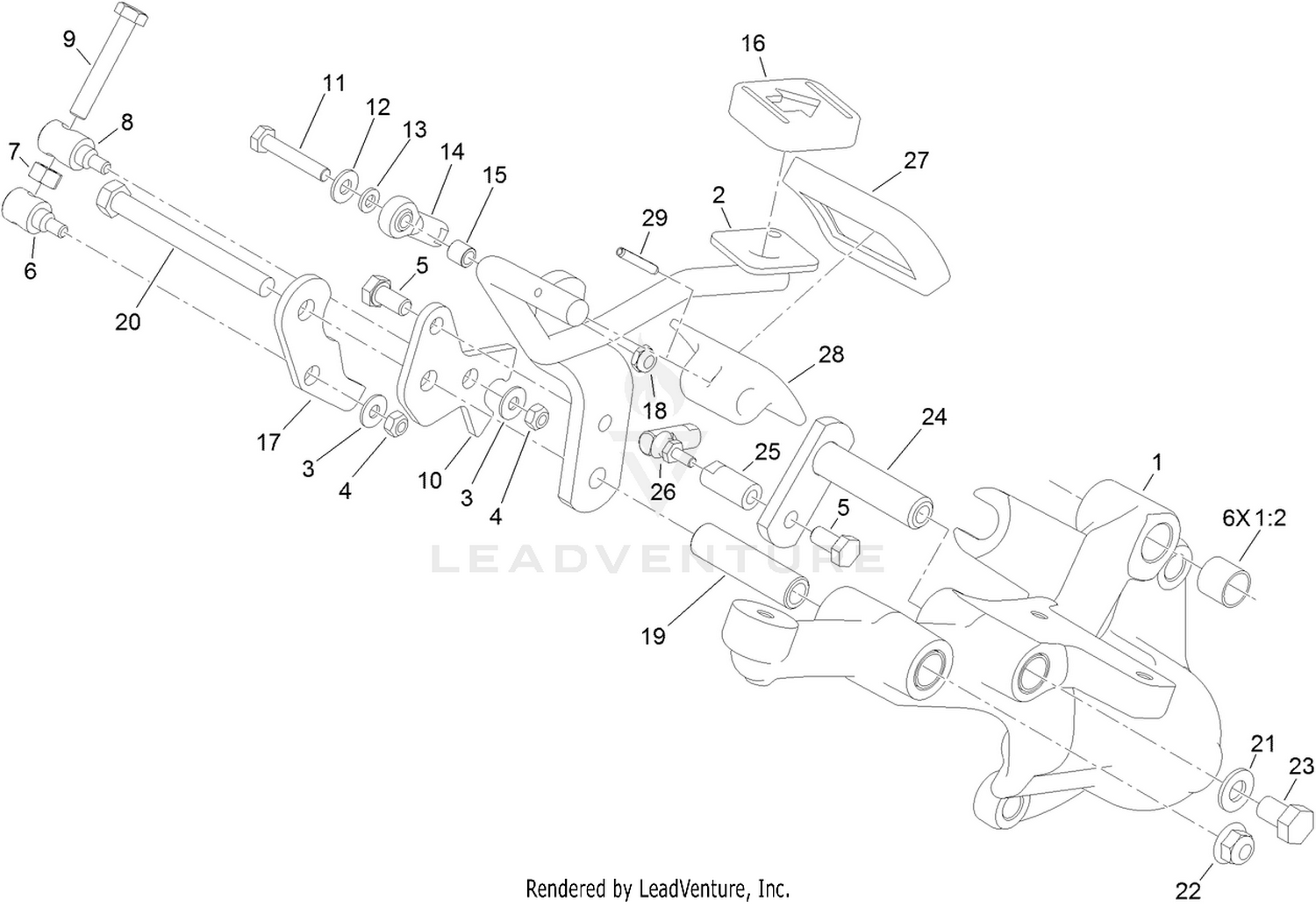 Right Hand Support Platform Assembly