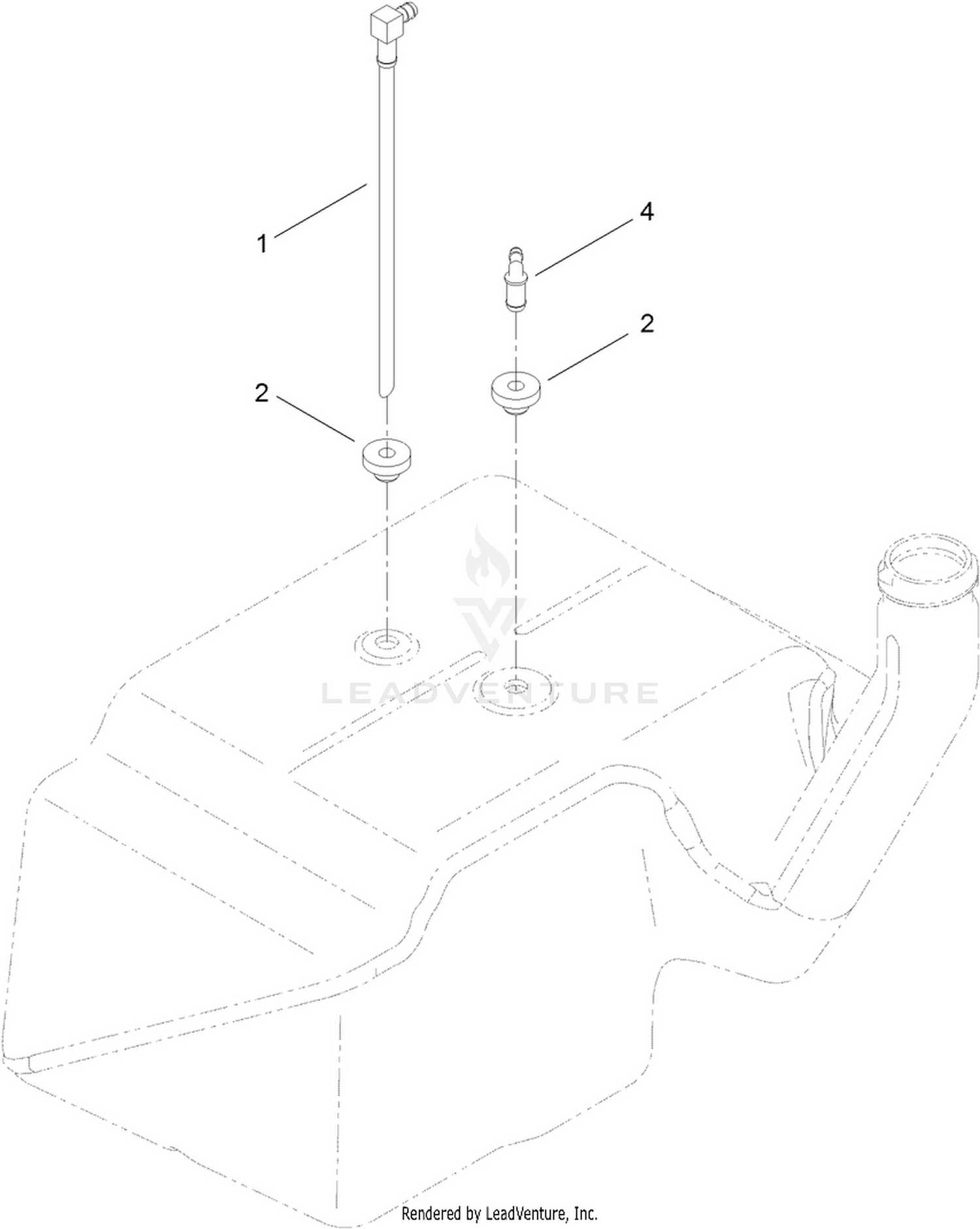 Multi Layer Fuel Tank Assembly No. 117-7352