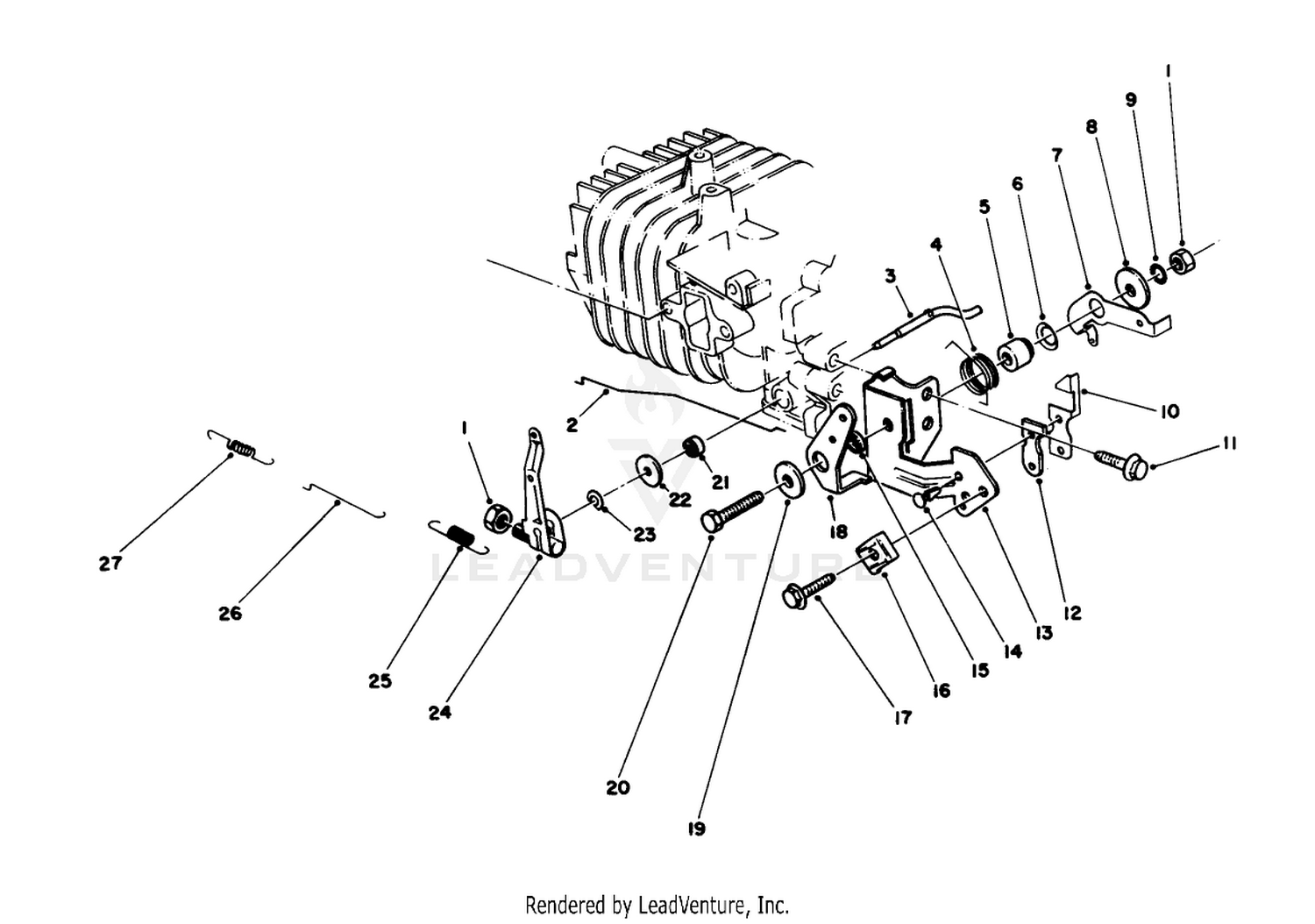 Governor Assembly (engine Model No. 47pf5  47pg6)