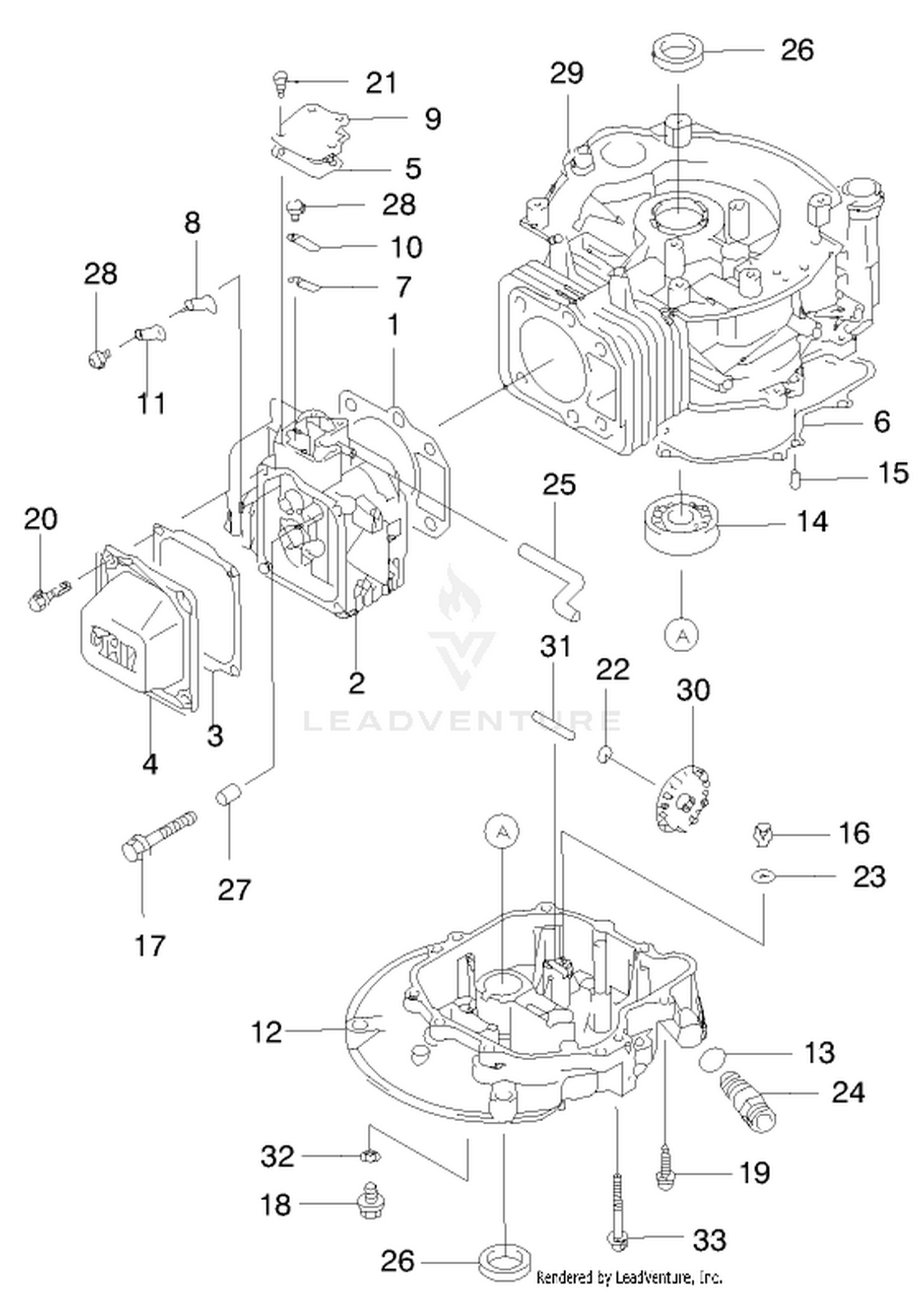 Cylinder/crankcase