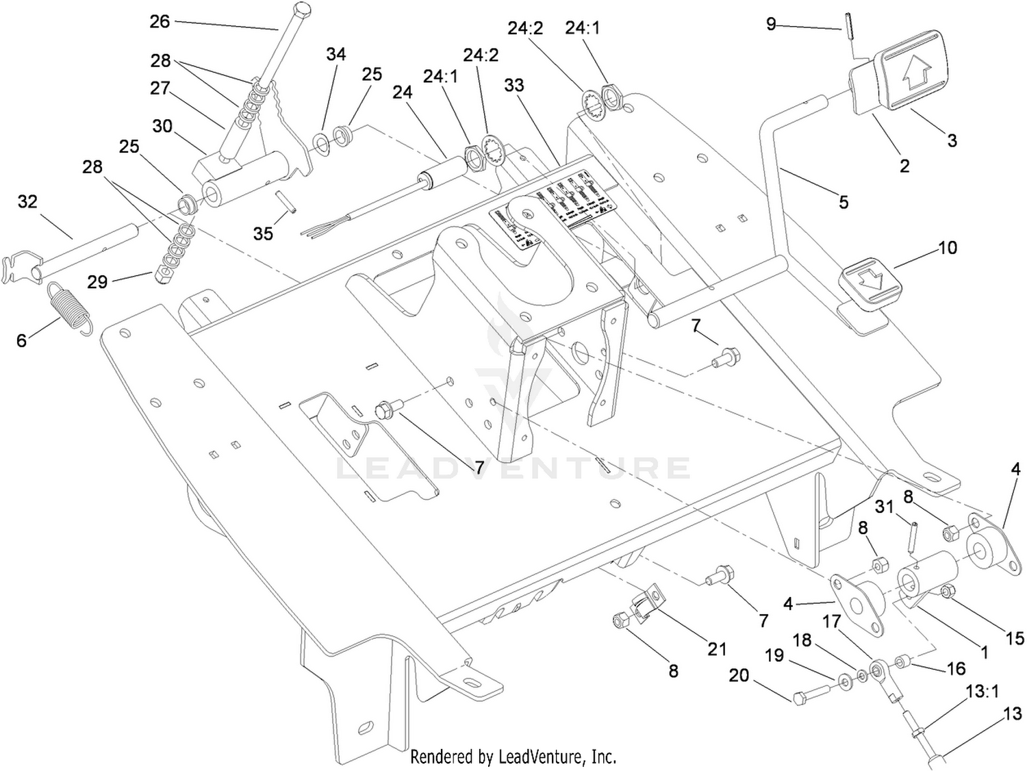 Traction Pedal Assembly