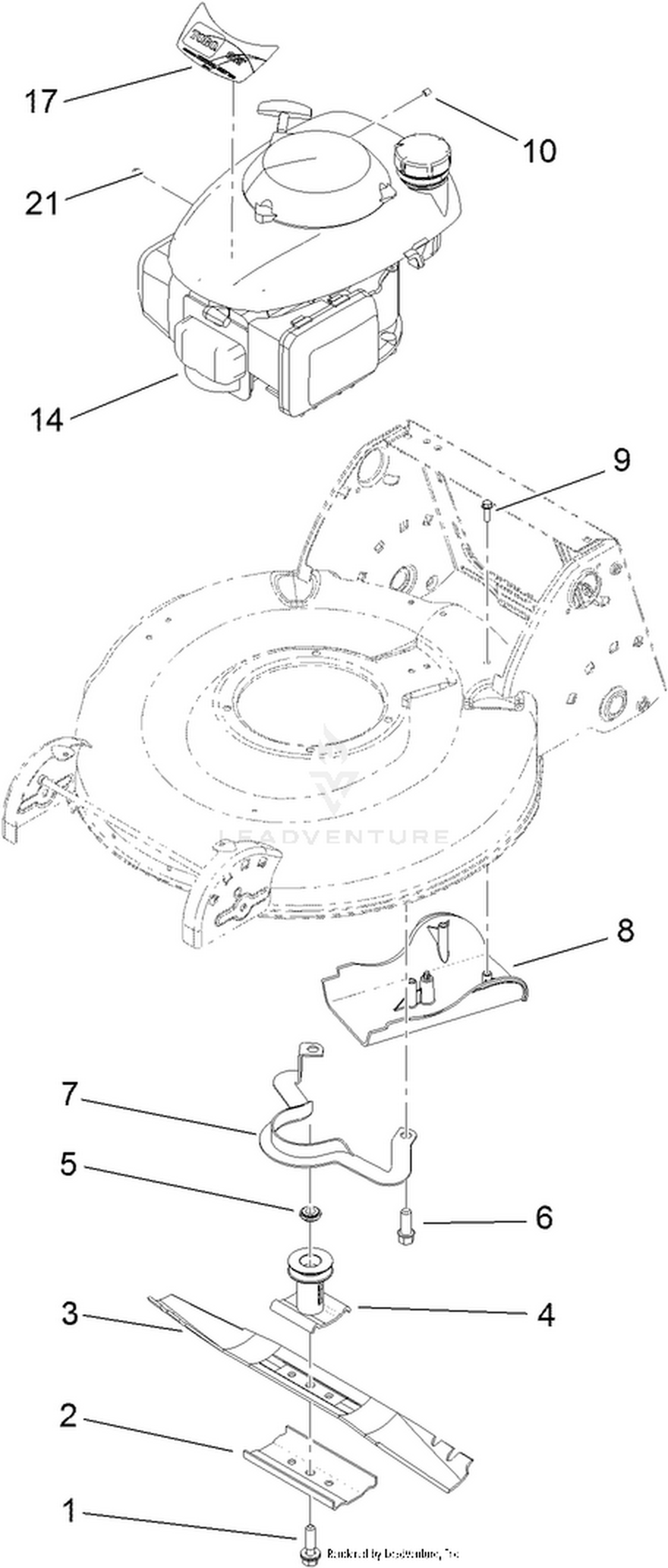 Engine and Blade Assembly