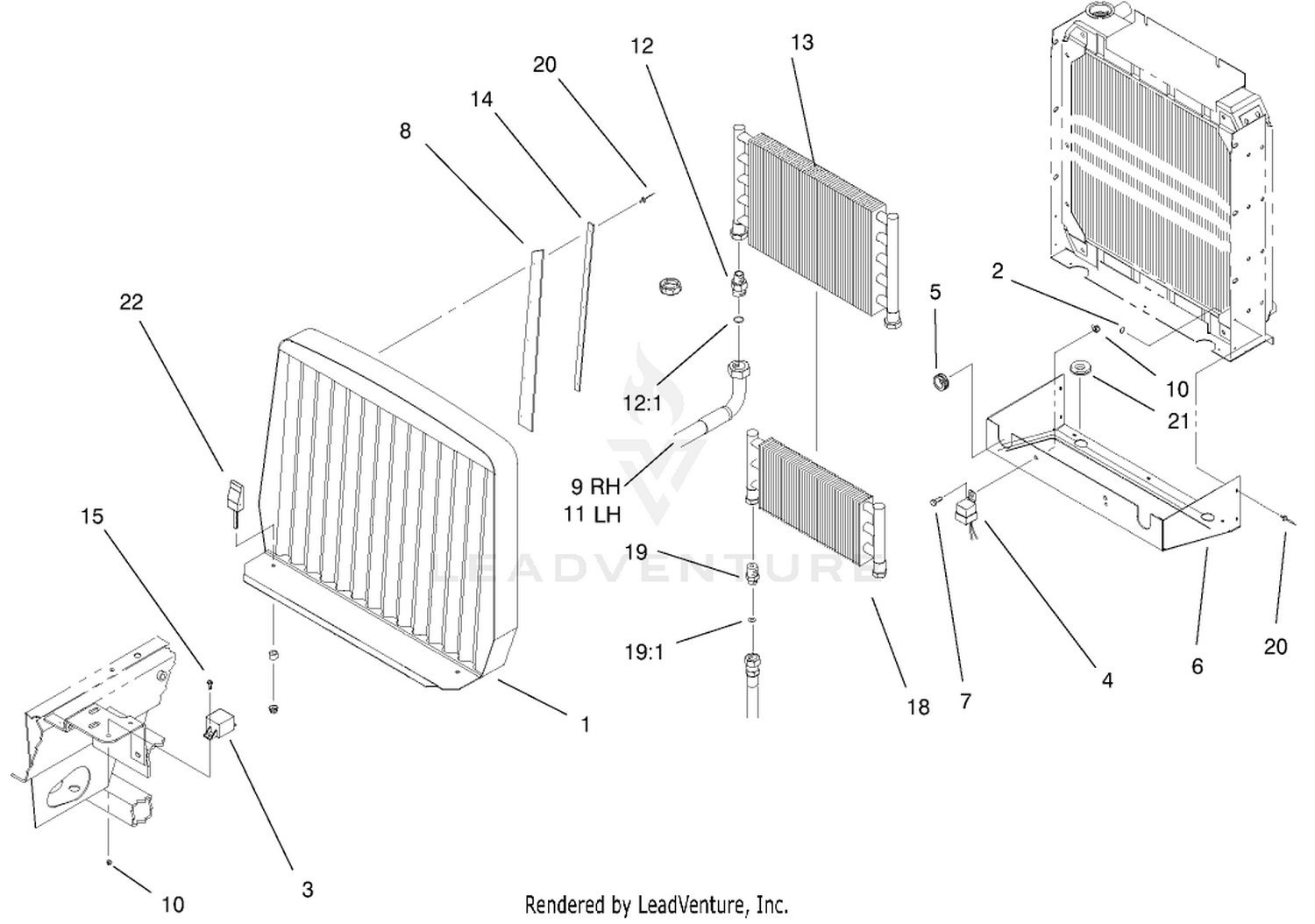 Oil Cooler/radiator Assembly