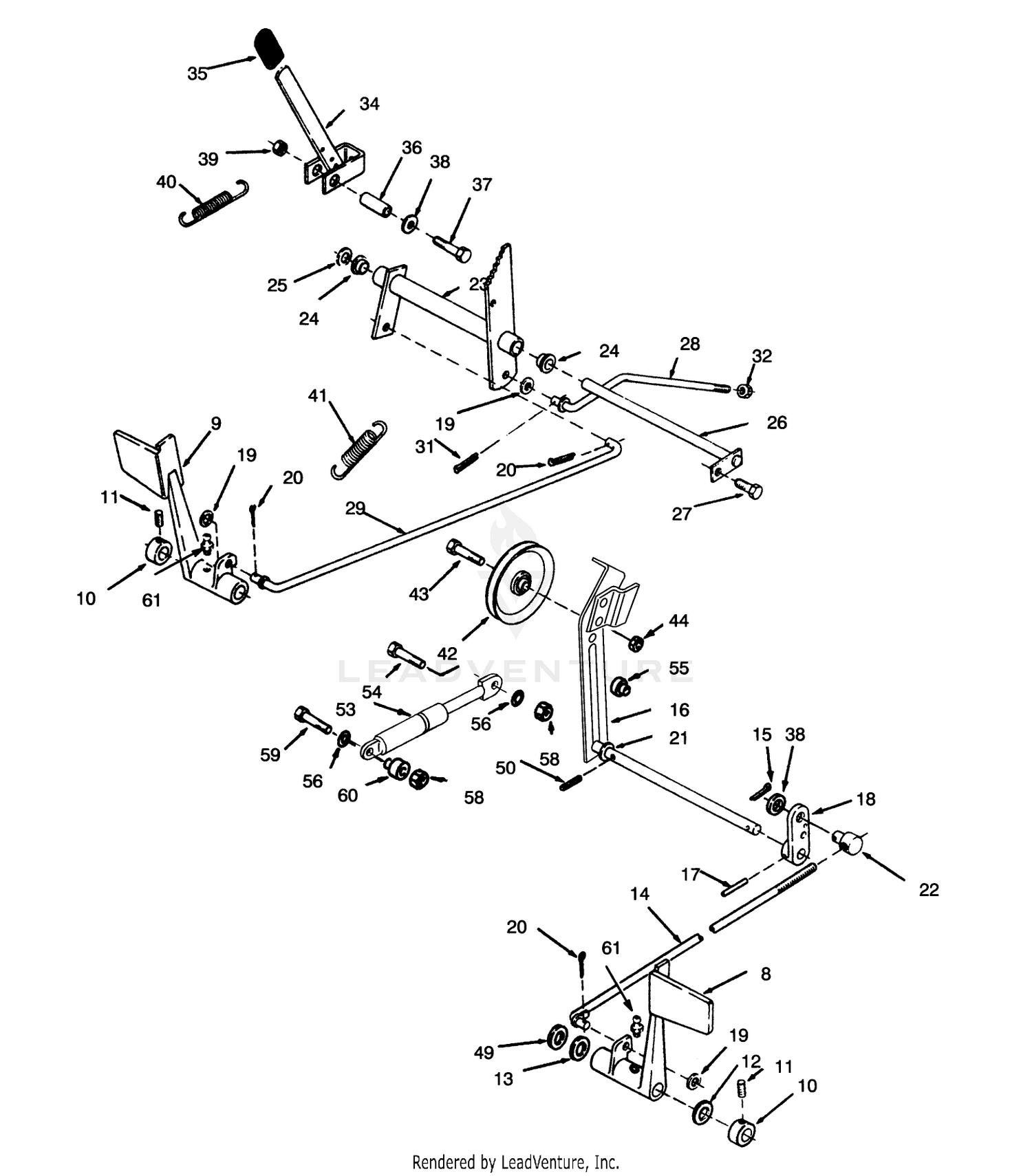 Clutch, Brake And Speed Control Linkage