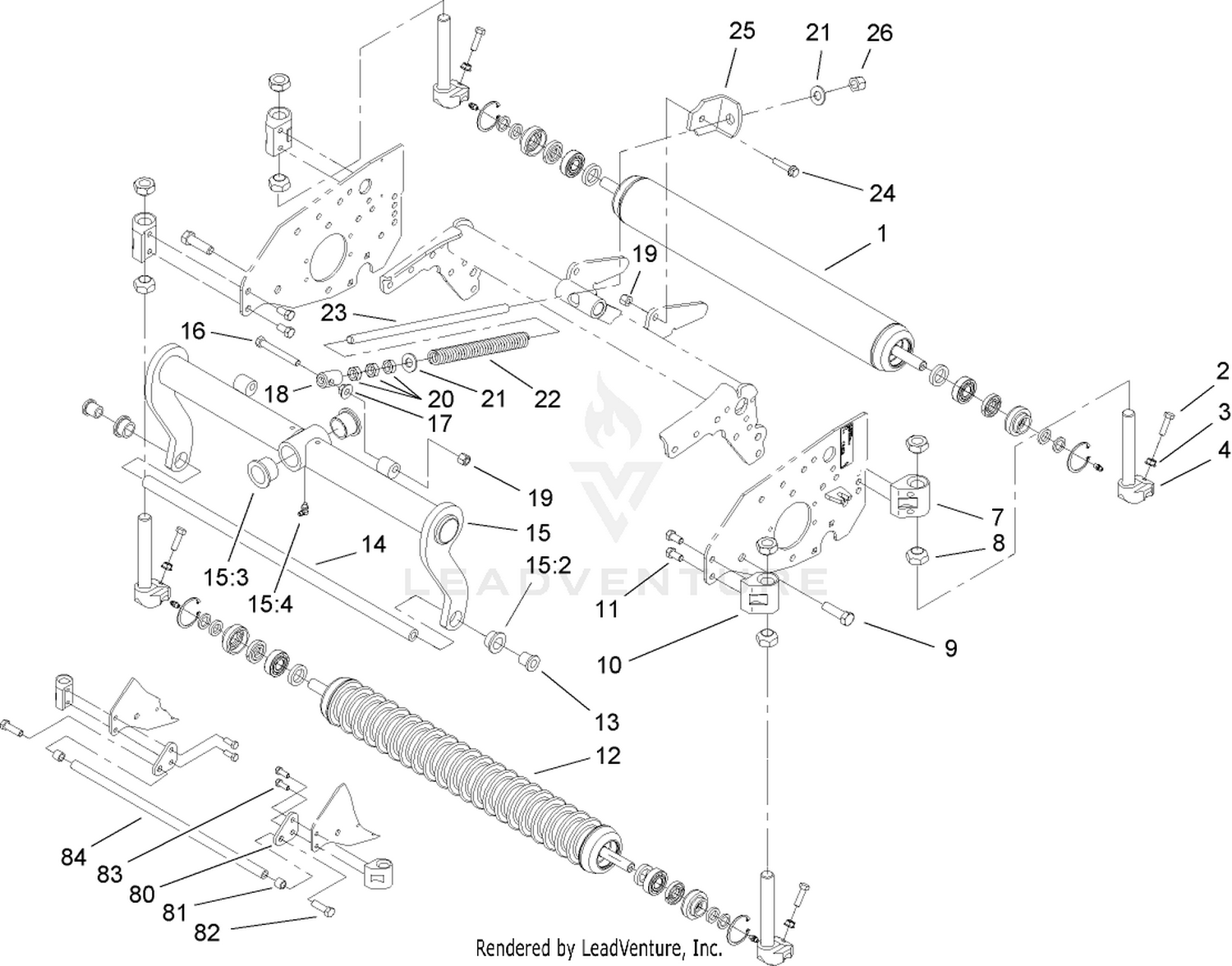 Roller and Carrier Frame Assembly