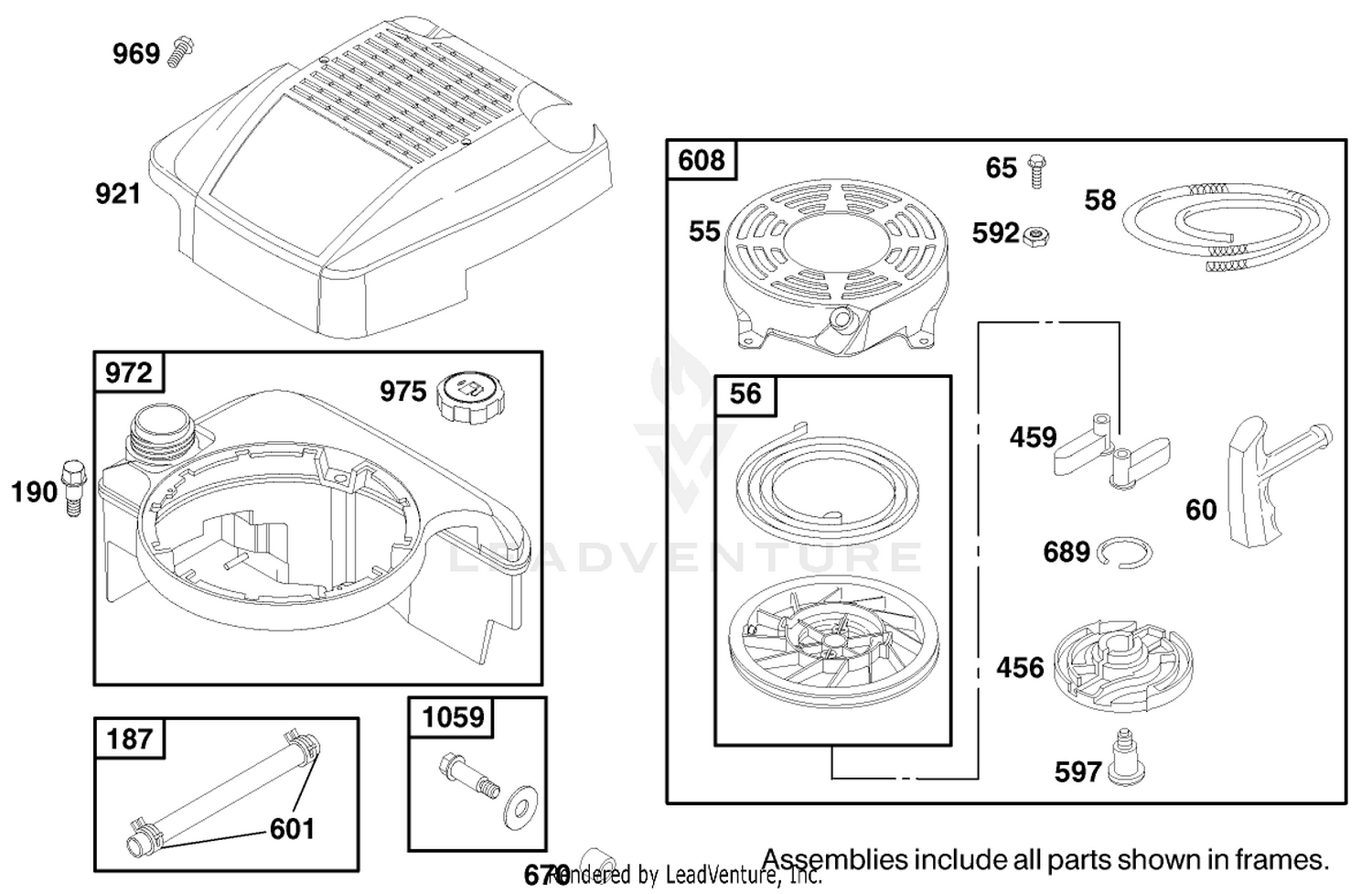 Engine Briggs  Stratton Model 12j802-2368-E1 6