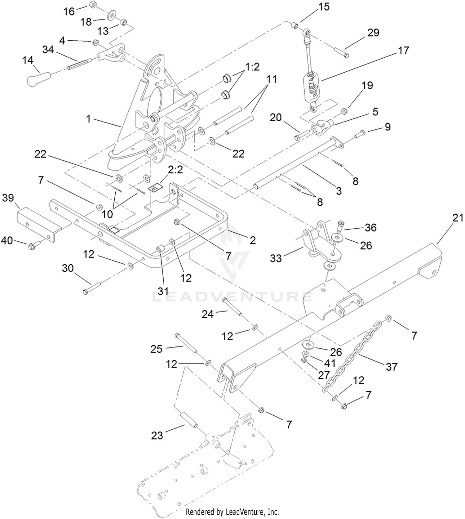 Lift Arm and Hanger Assembly
