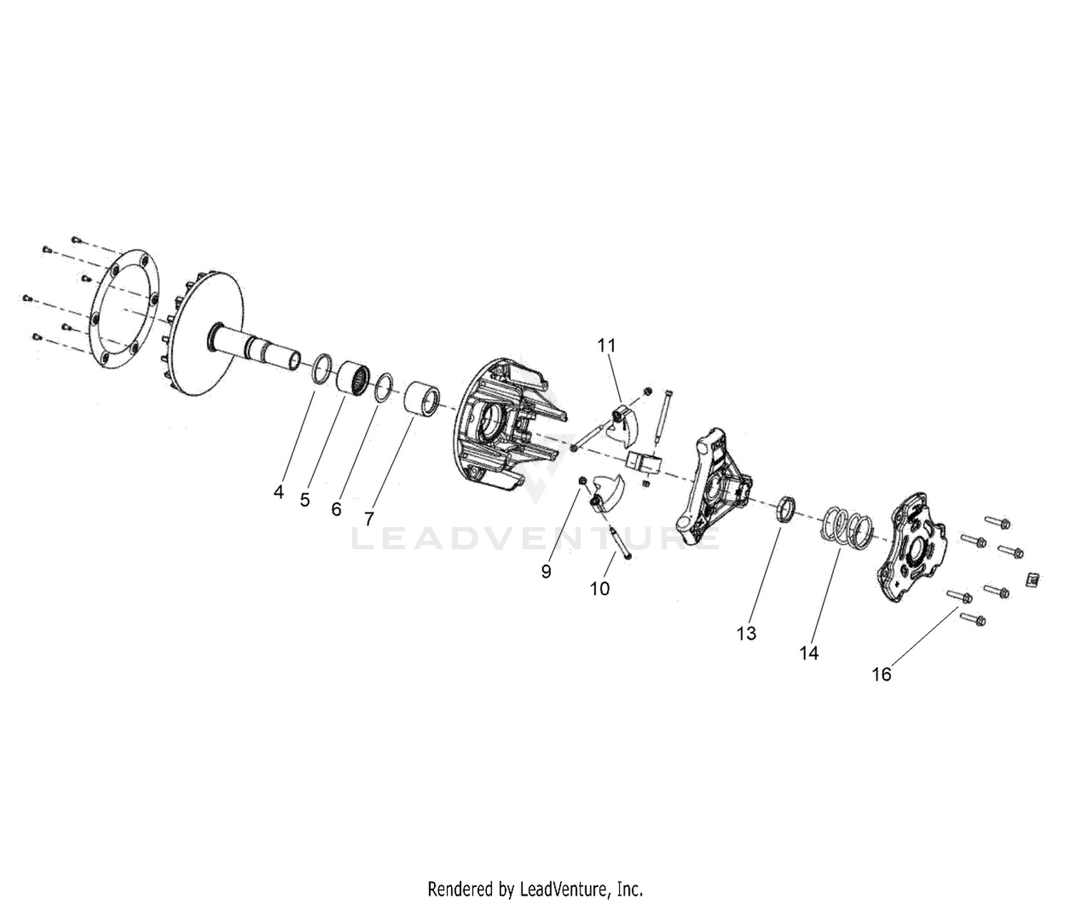 Primary Clutch Assembly No. 147-8172