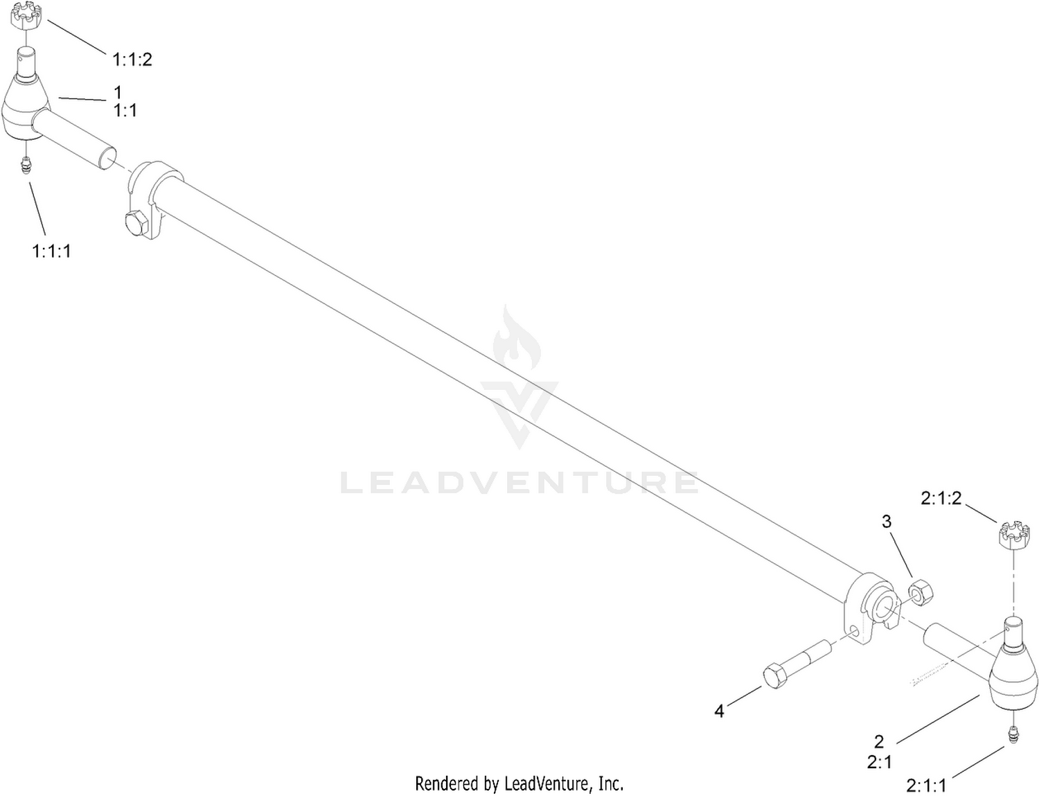 Tie Rod Assembly No. 110-6049-03