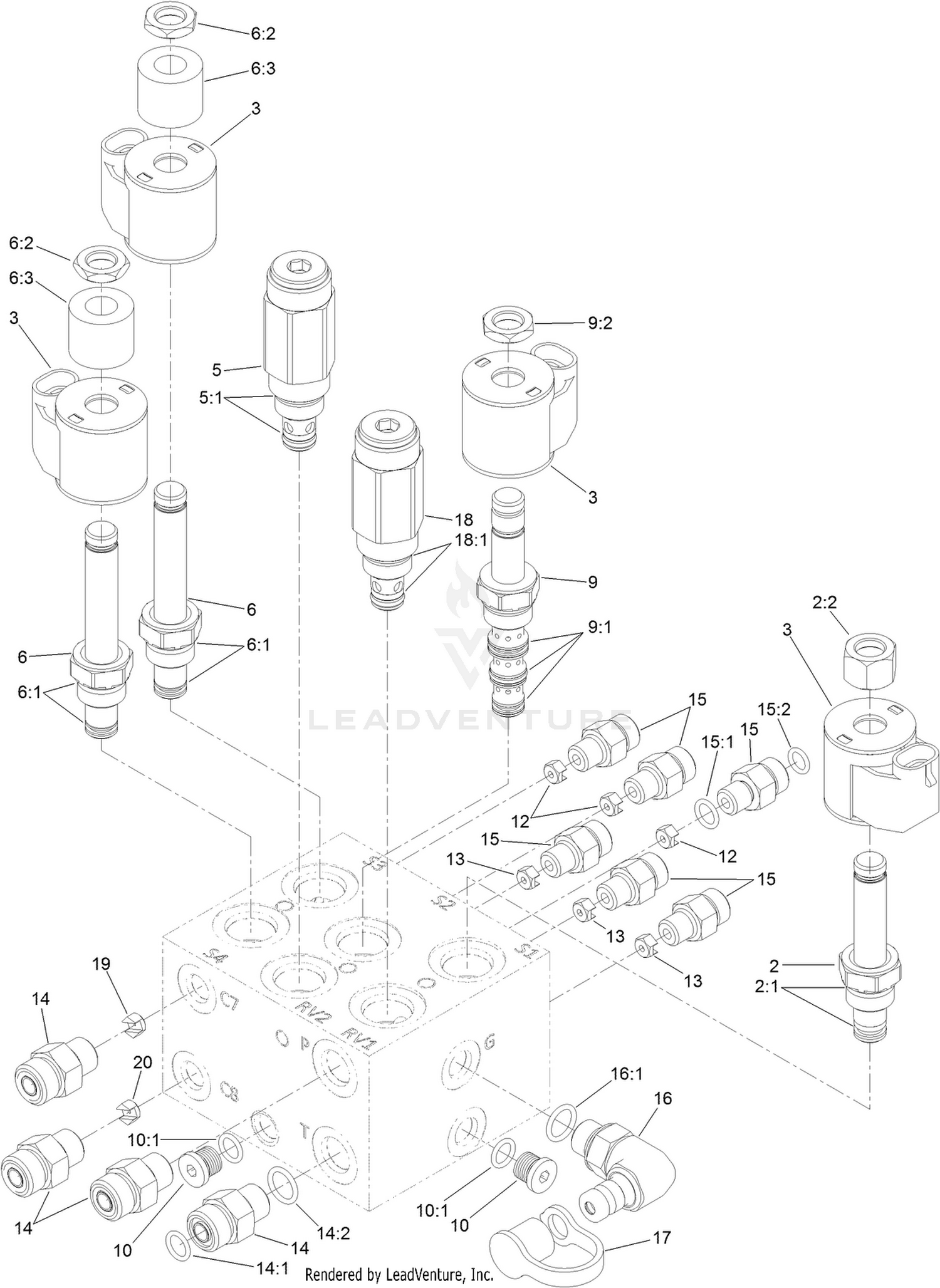 Lift Manifold Assembly No. 127-8444