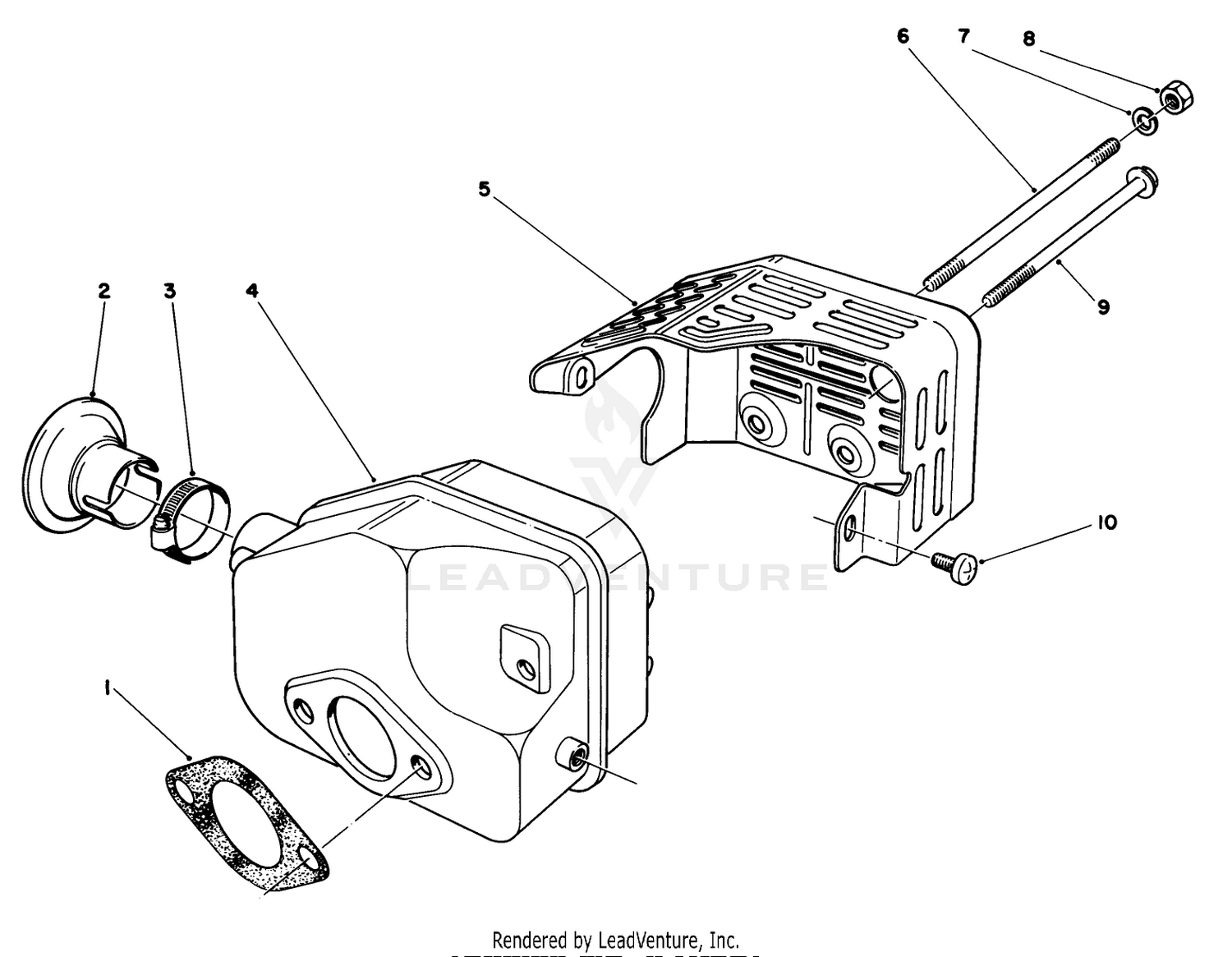 Muffler Assembly (engine No. 47pf5)(engine No. 47pg6)