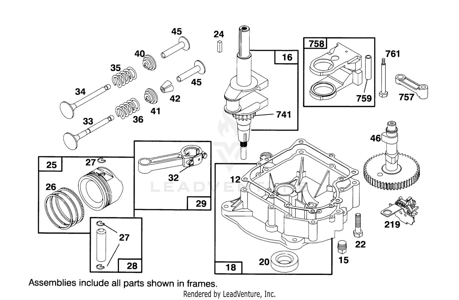 Engine Briggs  Stratton Model 286707-0453-01 2