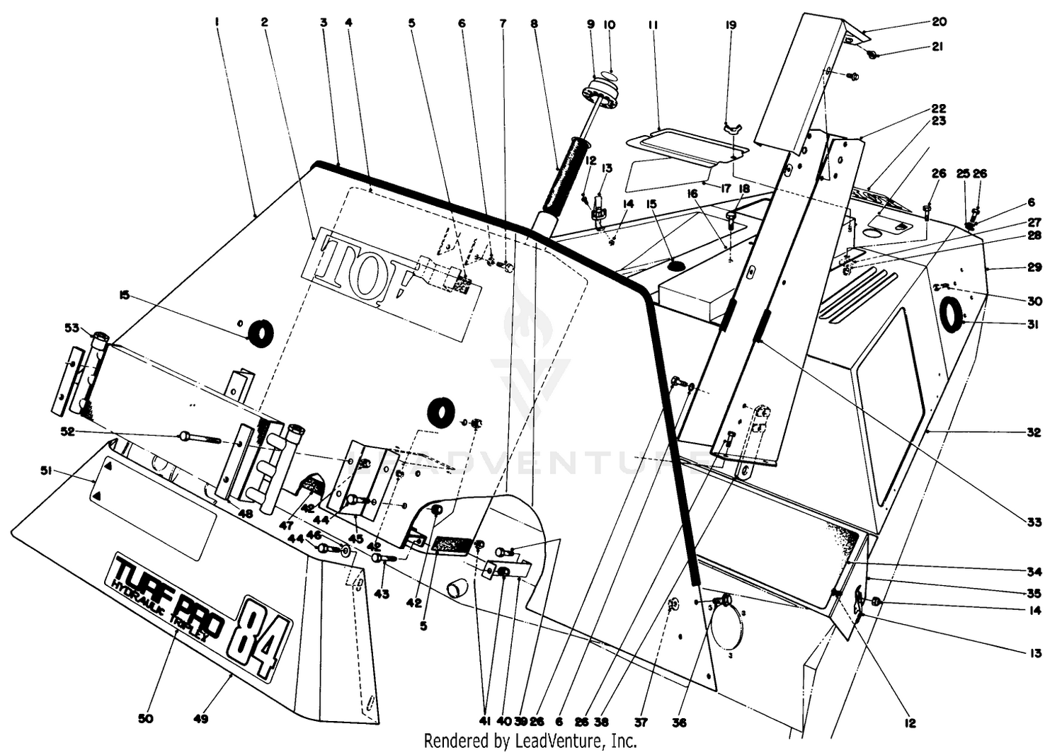 Hydraulic Reservoir And Front Shroud