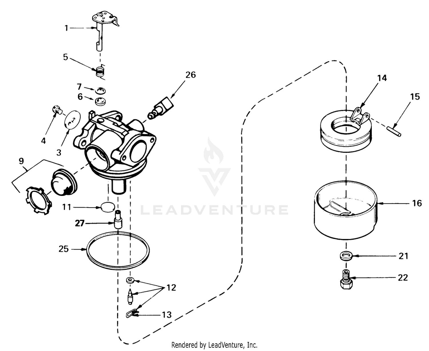 Carburetor Assembly No. 632050a