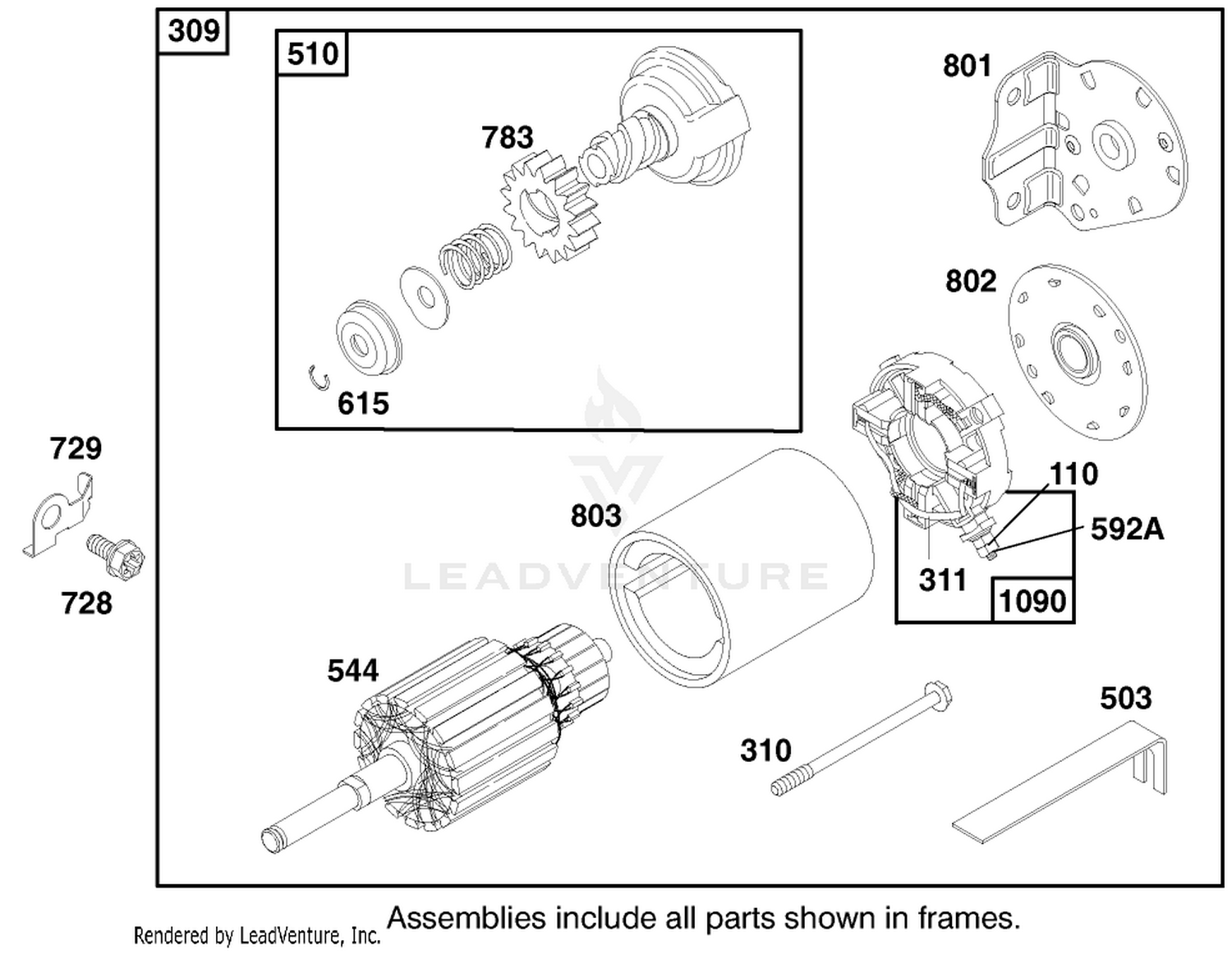 Engine Briggs  Stratton Model 28n777-1174-E1 8