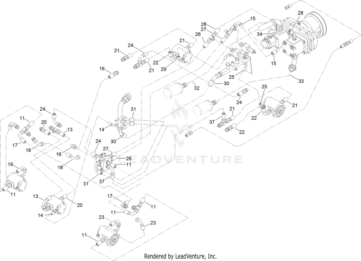 No. 3 Hose Kit Assembly No. 111-4102