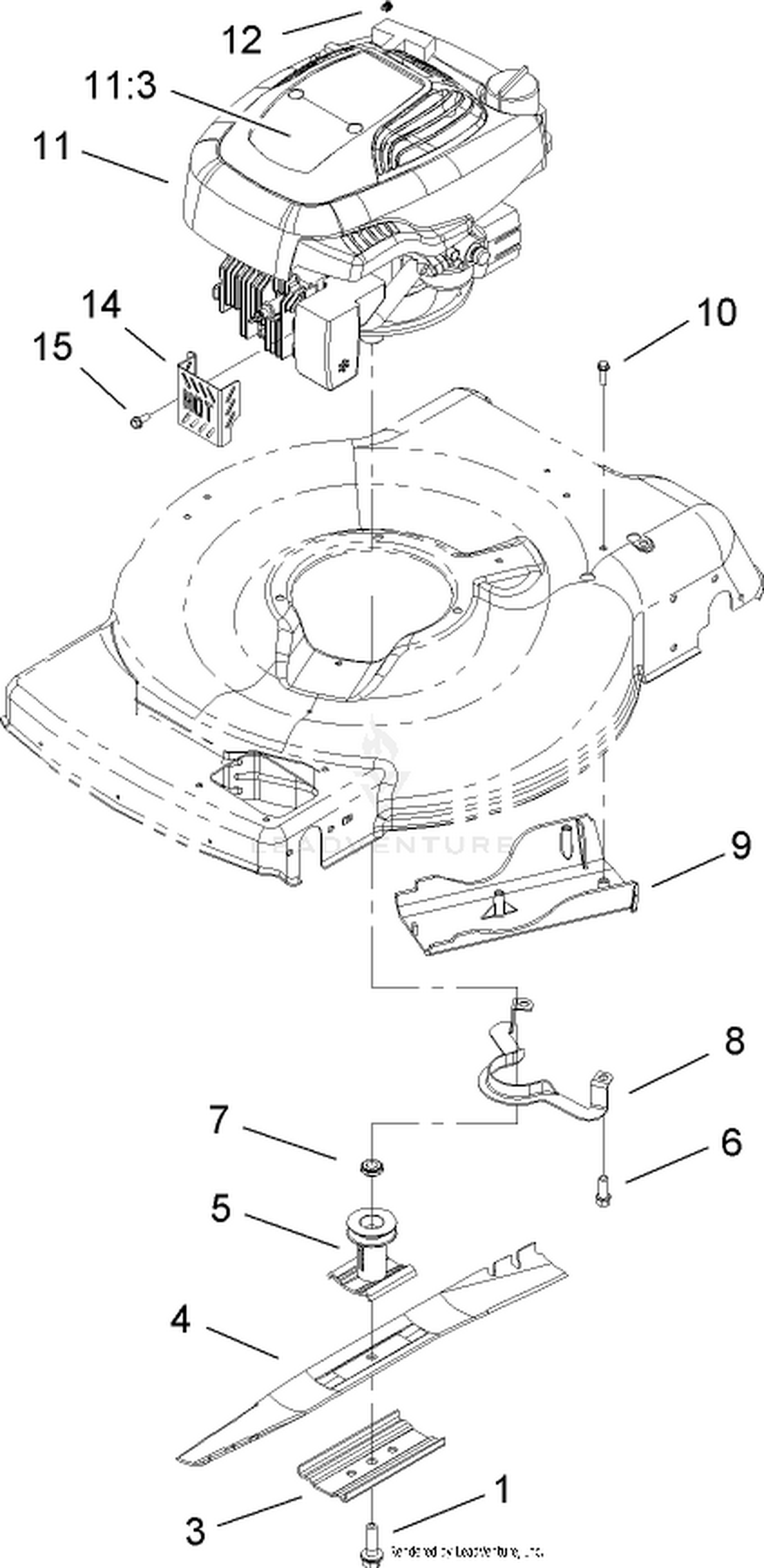 Engine and Blade Assembly